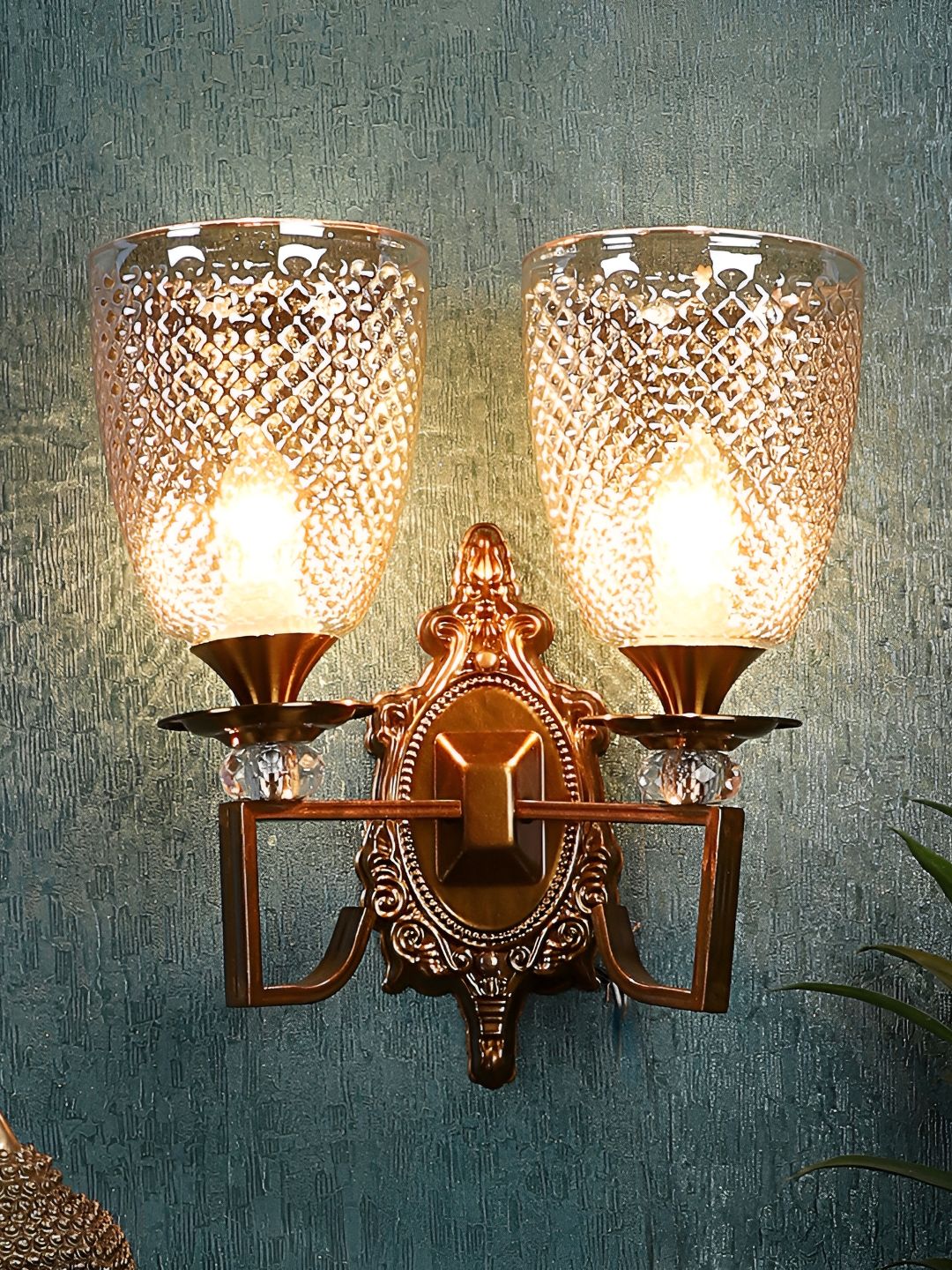 ELIANTE Gold-Toned Iron Contemporary Cylinder Shaped Wall Lamp-image-35