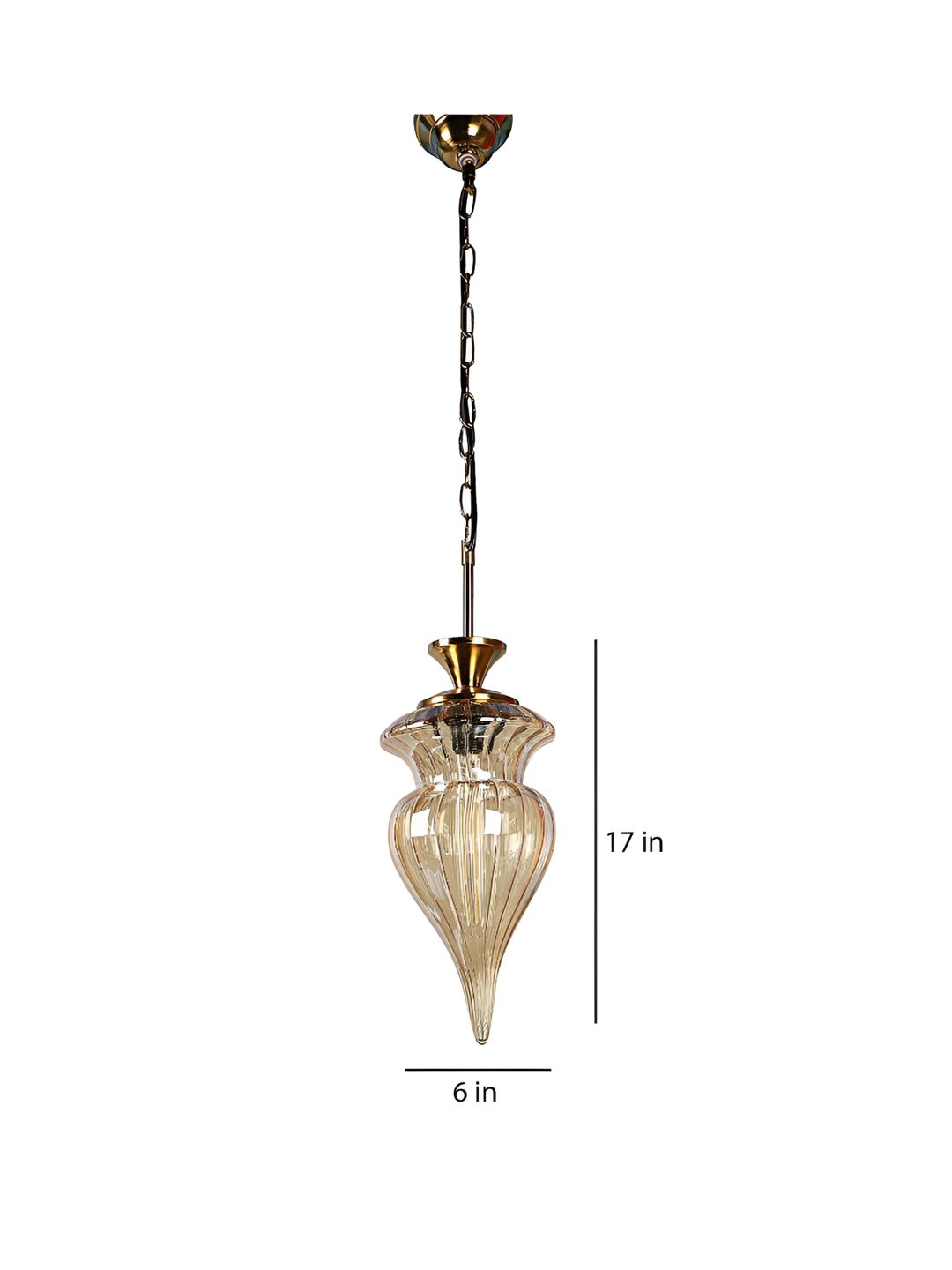 ELIANTE Gold Toned Iron Contemporary Ceiling Lamp-picture-54