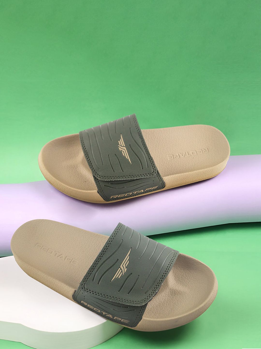 Red Tape Men Open Toe Sliders-picture-20