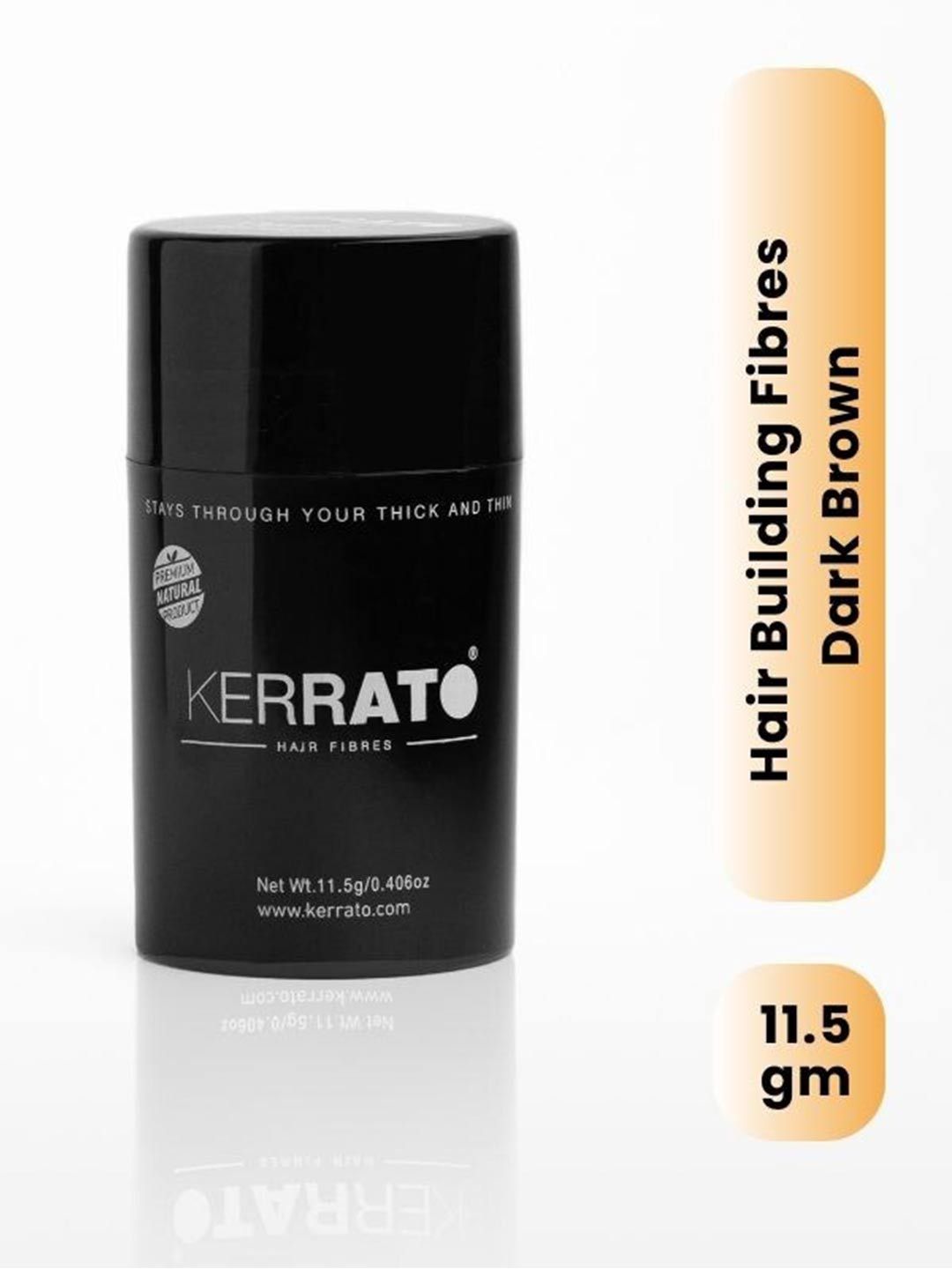 KERRATO HAIR FIBRES Natural Hair Building Fibers For Thin Hair - 11.5g - Dark Brown-picture-31