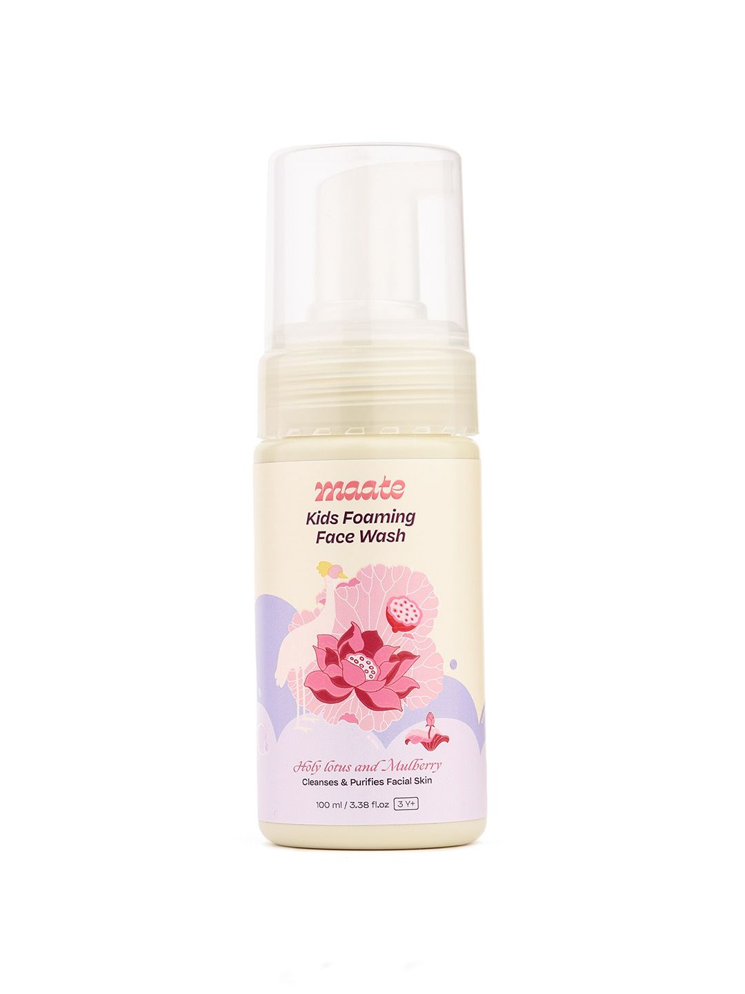 MAATE Kids Foaming Face Wash with Holy Lotus & Mulberry Extracts - 100 ml
