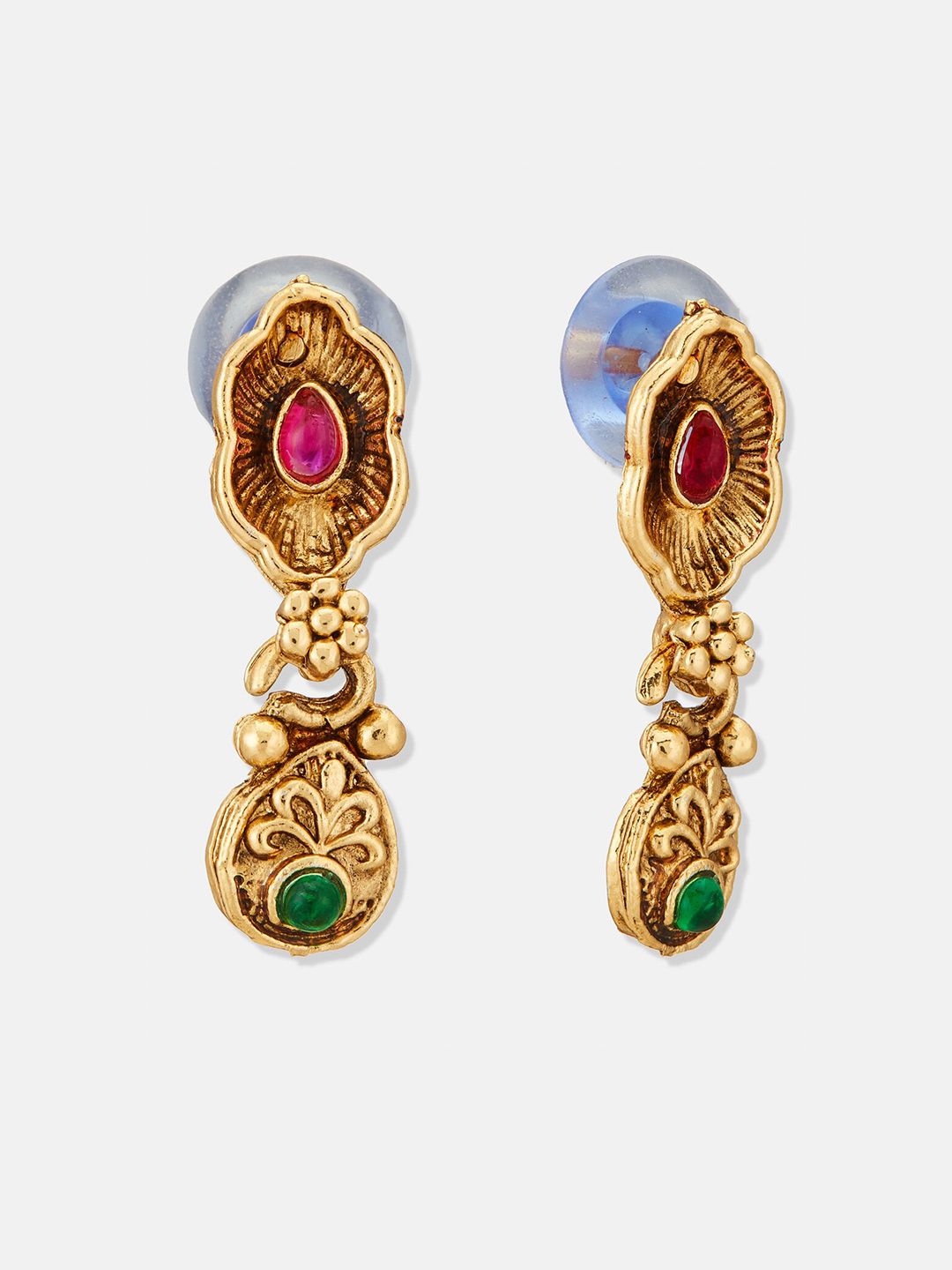 ATIBELLE Gold-Plated Stone Studded Jewellery Set