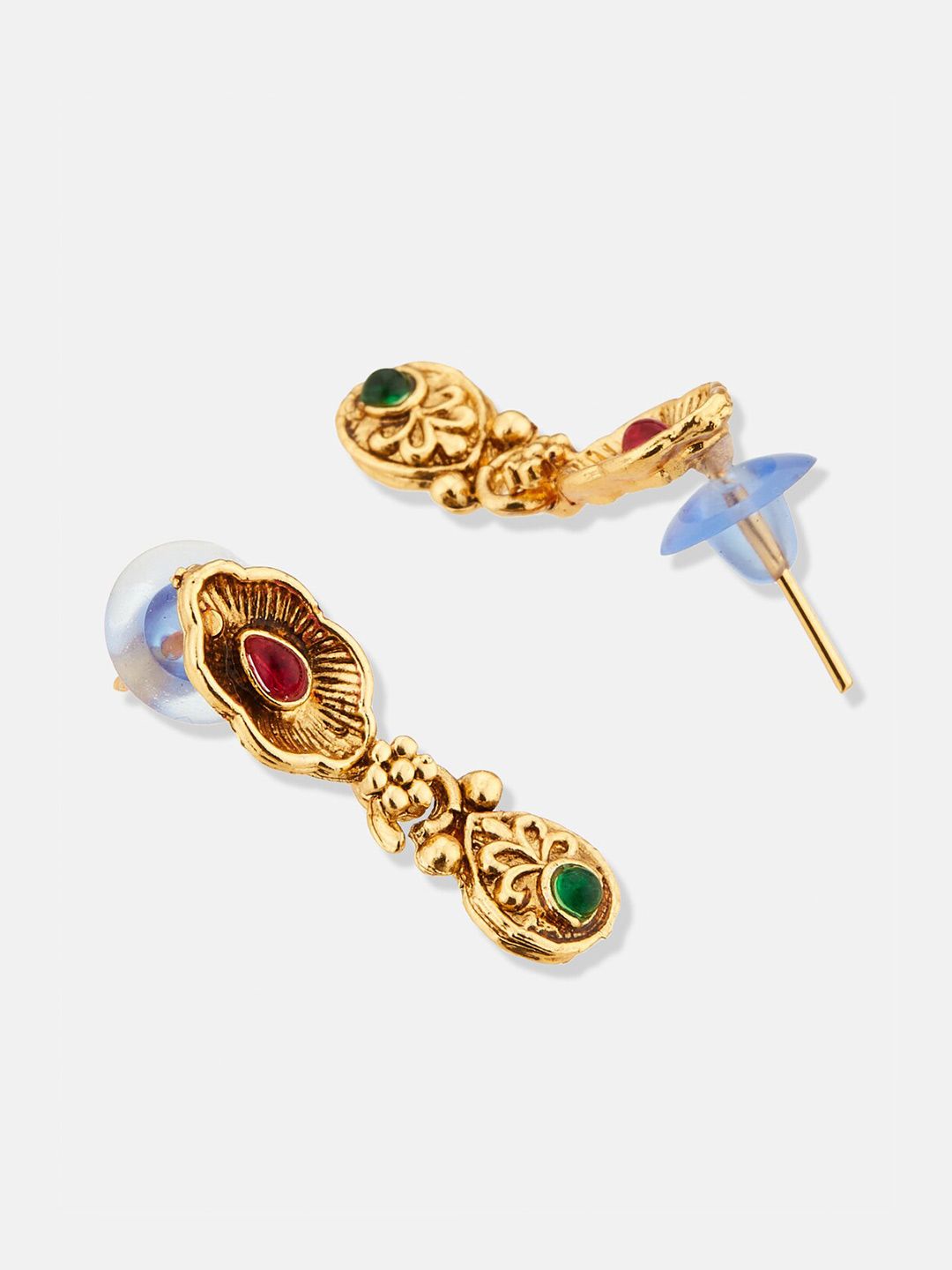 ATIBELLE Gold-Plated Stone Studded Jewellery Set