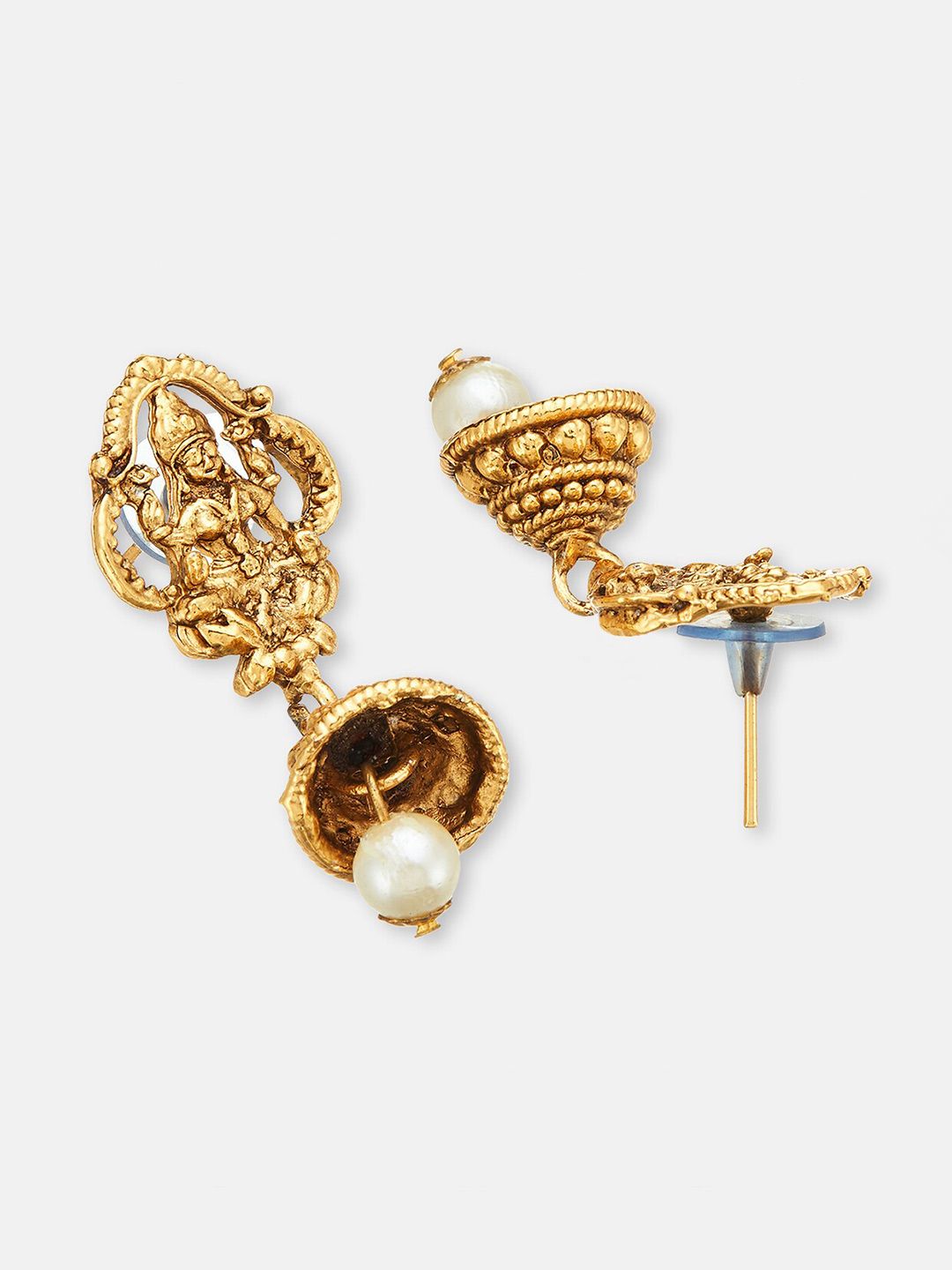 ATIBELLE Gold Plated Stones Studded & Beaded Jewellery Set