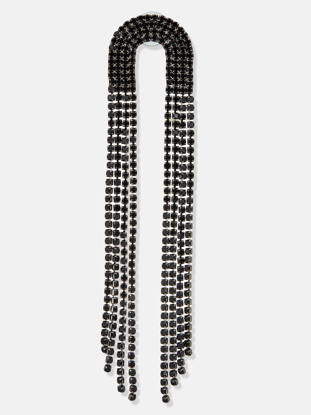 ATIBELLE Silver Plated Rhinestone Drop Earrings