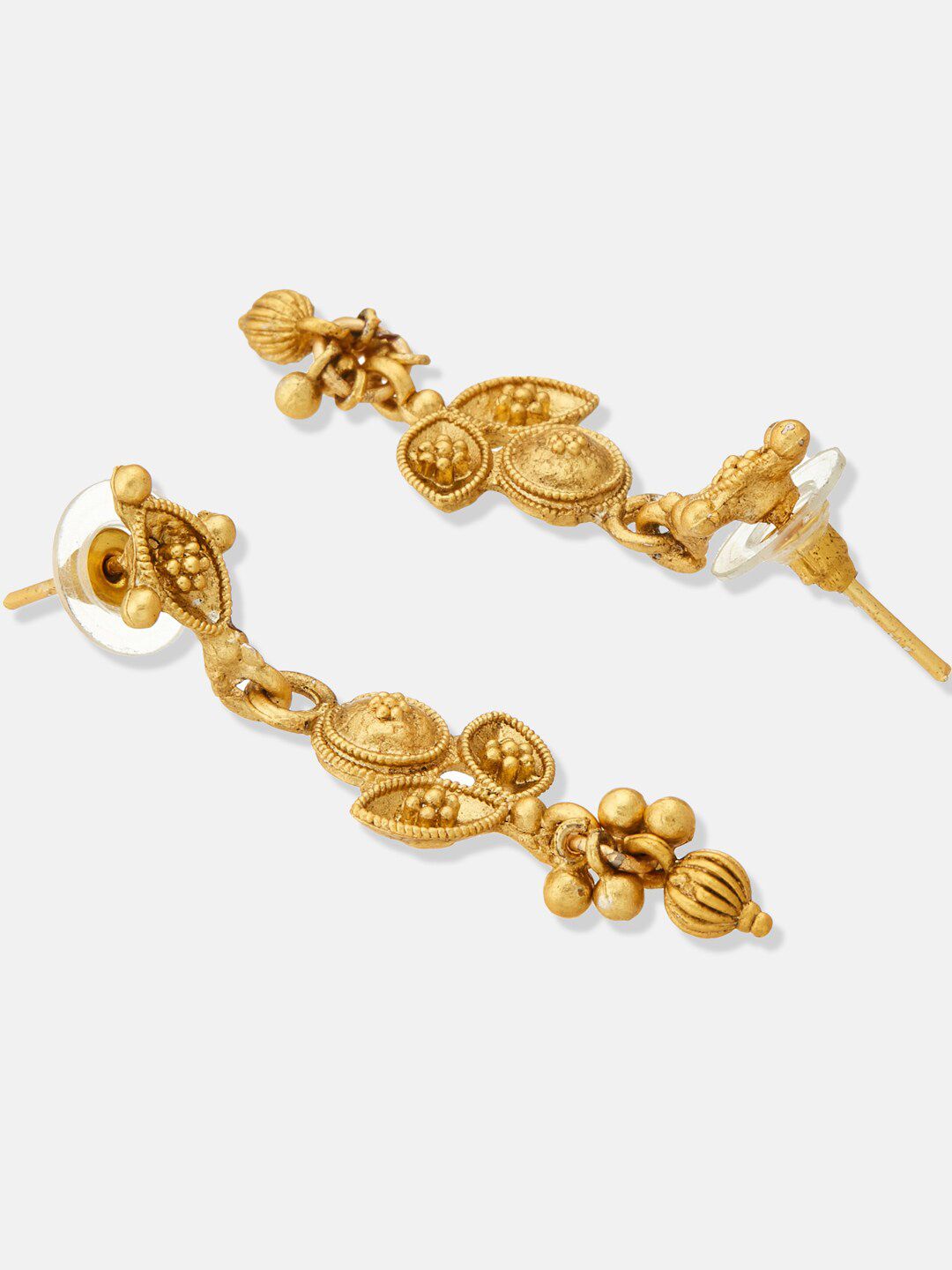 ATIBELLE Gold-Plated Artificial Stone Studded Jewellery Set