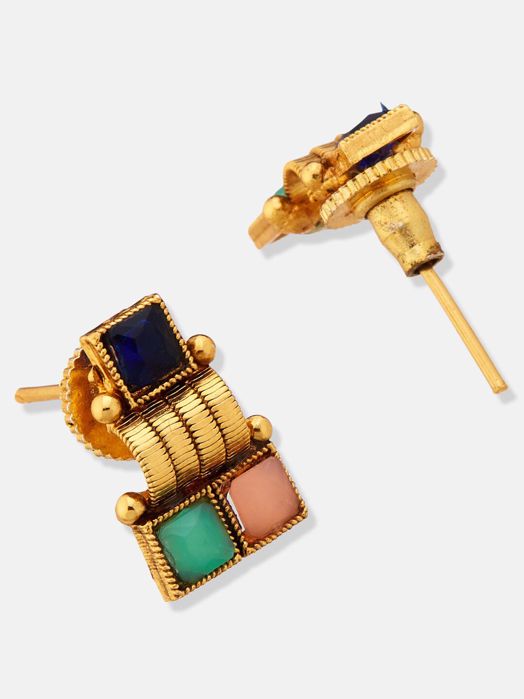 ATIBELLE Gold-Plated Stone Studded Jewellery Set