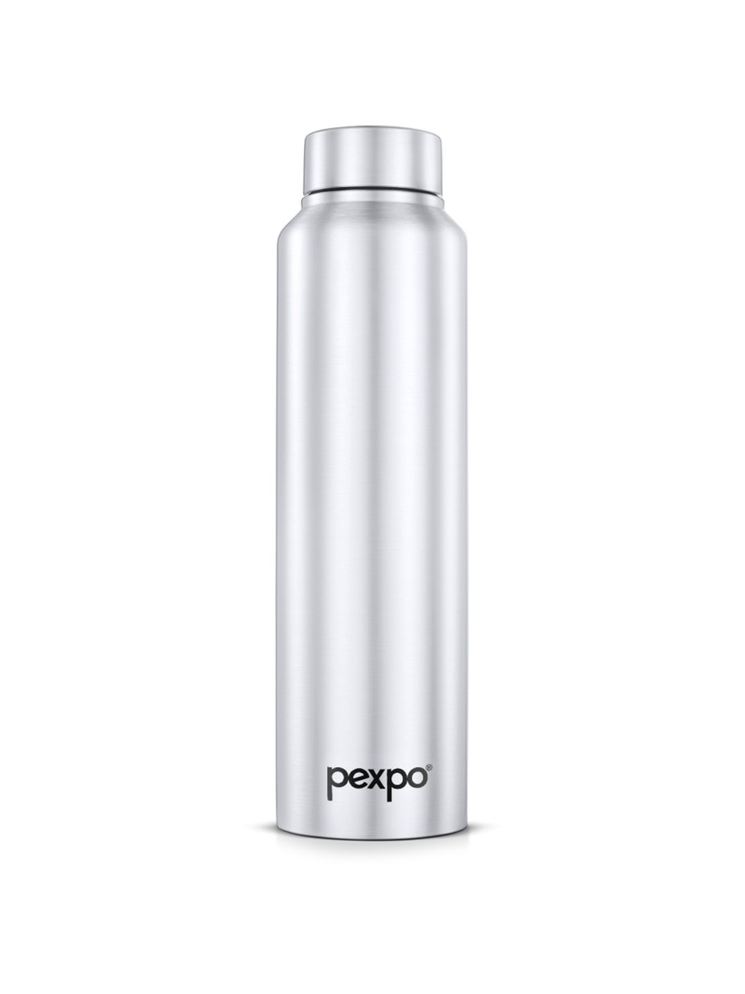 Pexpo Silver-Toned Single Stainless Steel Water Bottle 1l