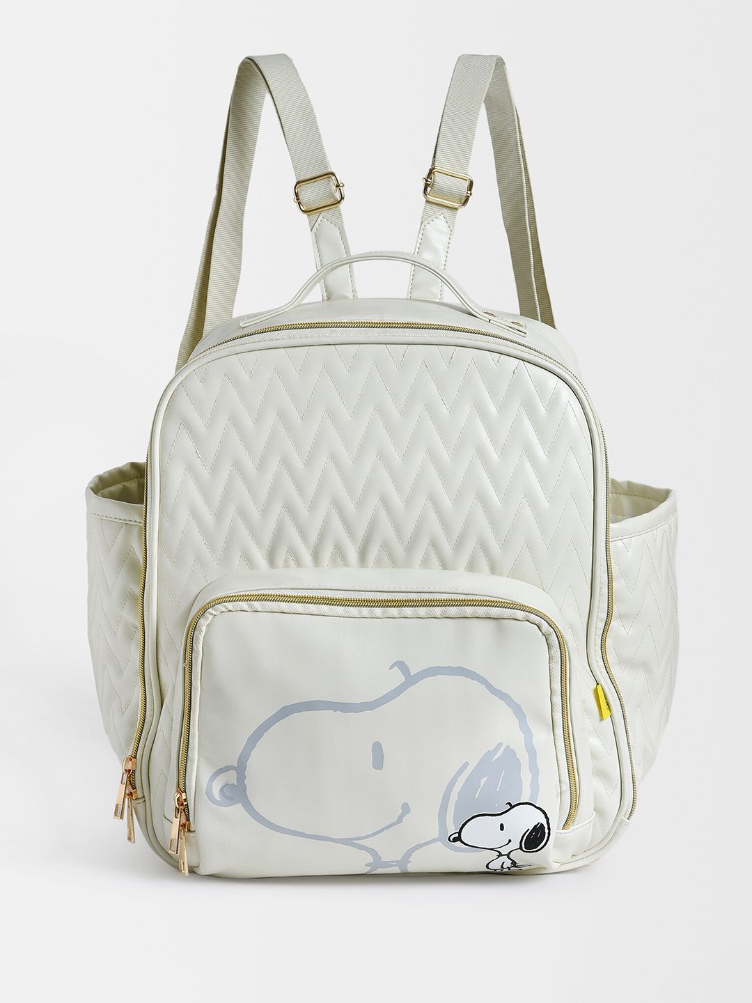 MiArcus Kids Peanuts Textured Lightweight Vegan Leather Diaper Bag