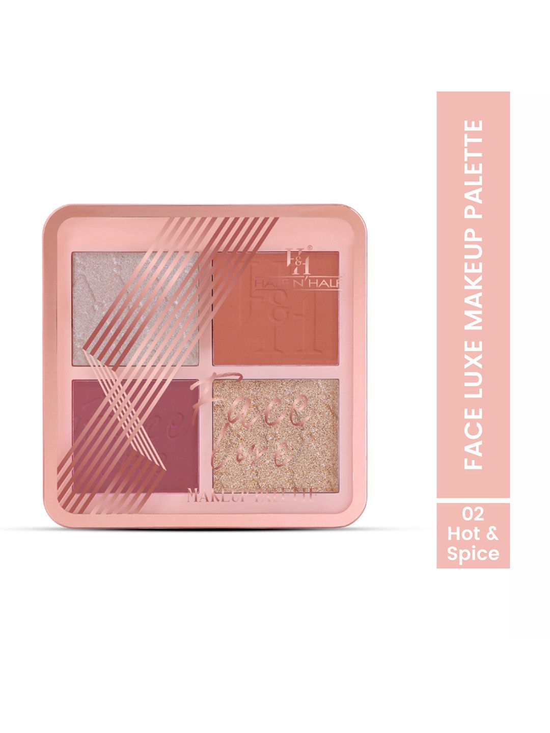 Half N Half Face Luxe Makeup palette - 02 Hot & Spice - 28g-picture-26