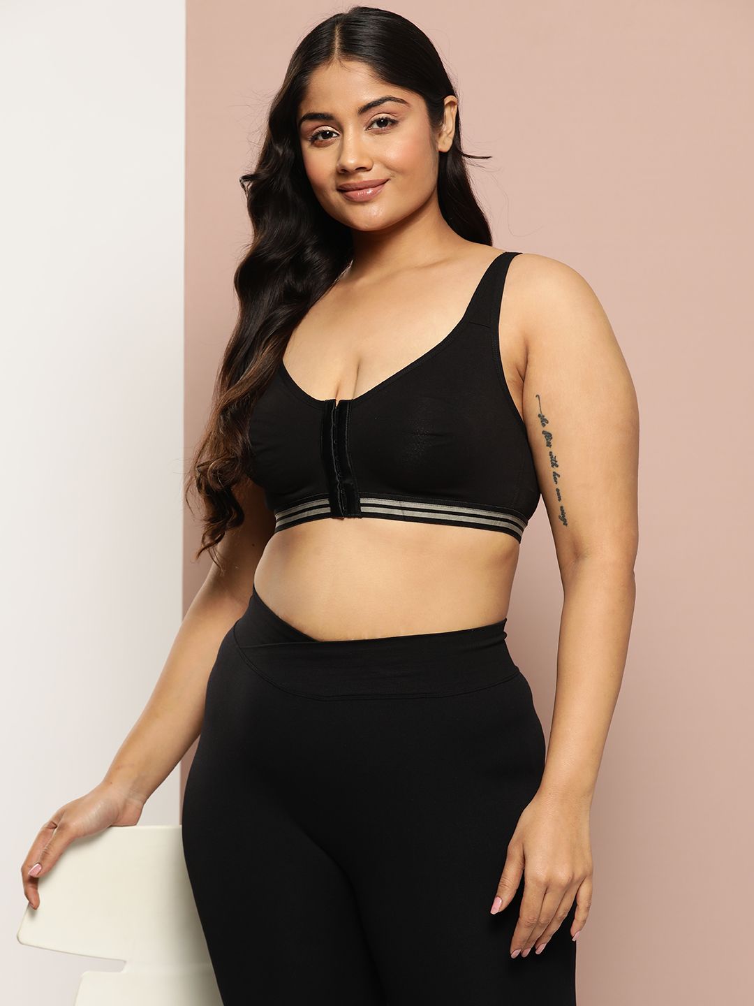 Sztori Plus Size Solid Full Coverage Non Padded Bra-picture-22