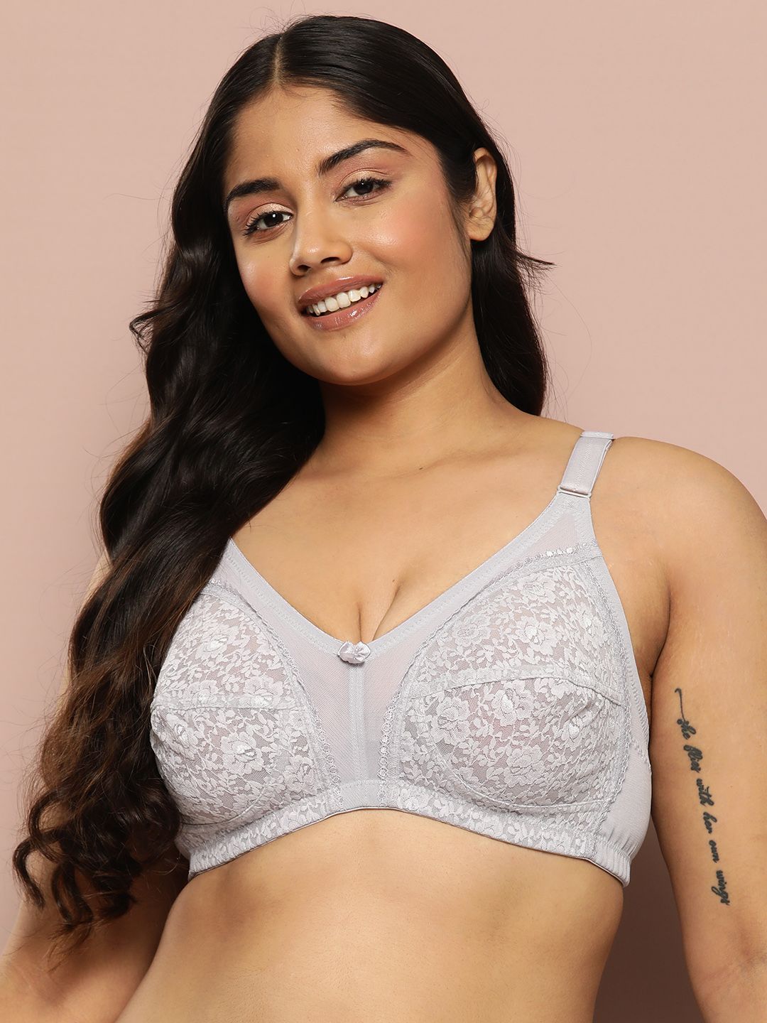 Sztori Floral Lace Bra - Full Coverage SZ-JSTMYSIZ-01-Grey-picture-49