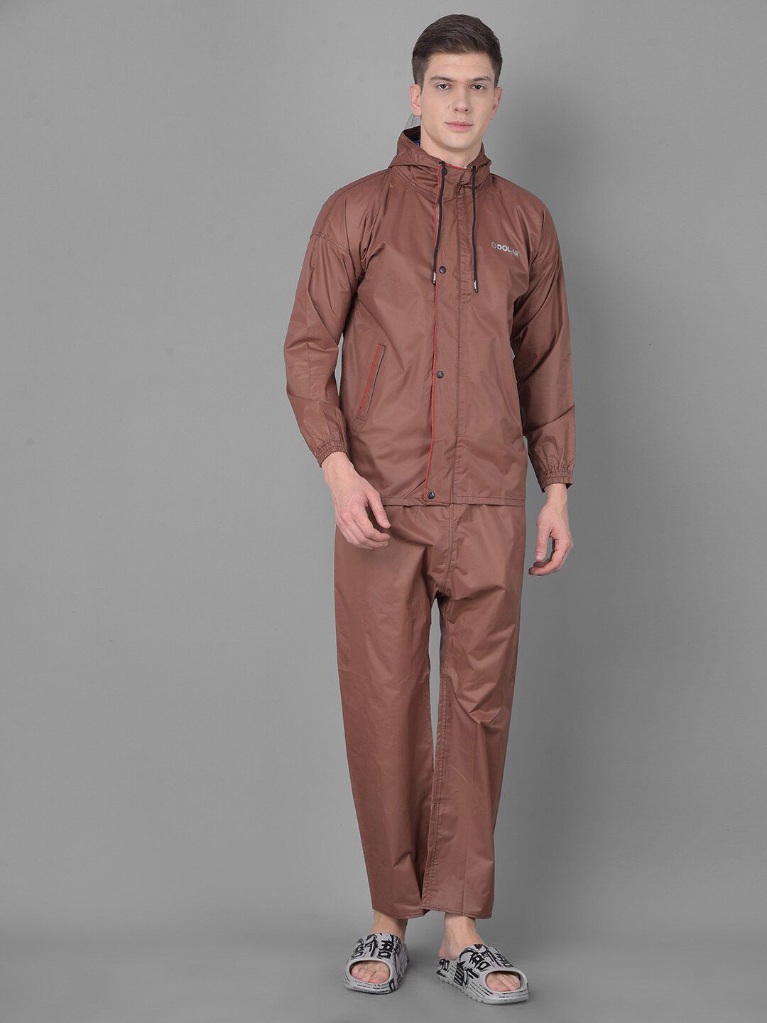 Dollar Hooded Full Sleeves Rain Jacket-image-3