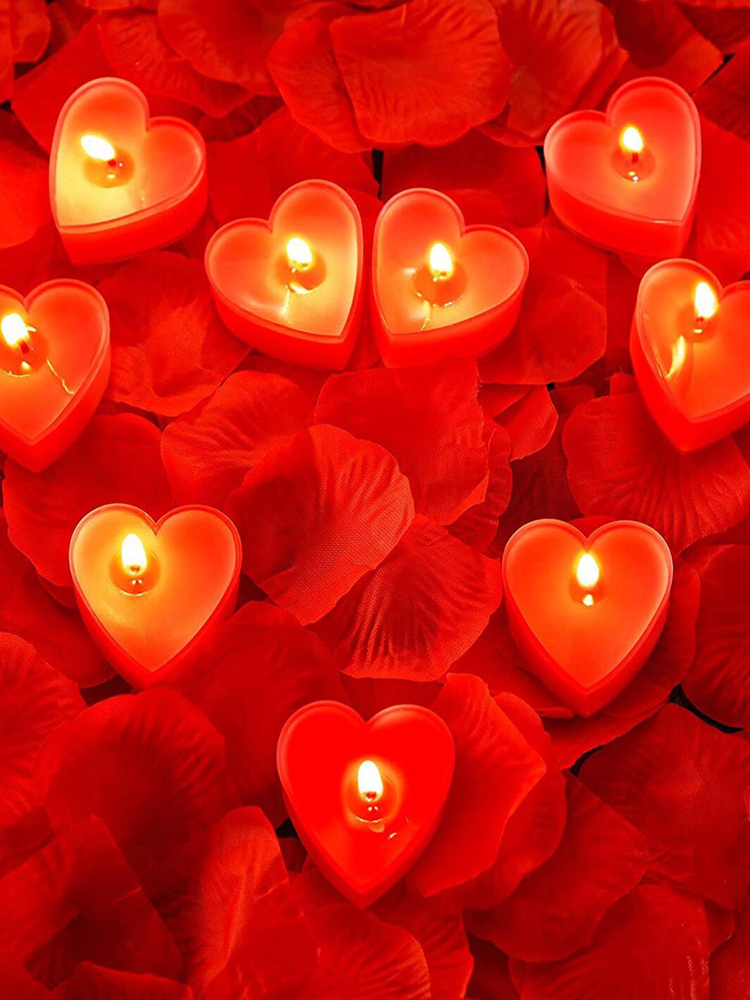 Aromatic Fables 12 Pieces Red Valentine's Scented Tealight Candles-picture-20