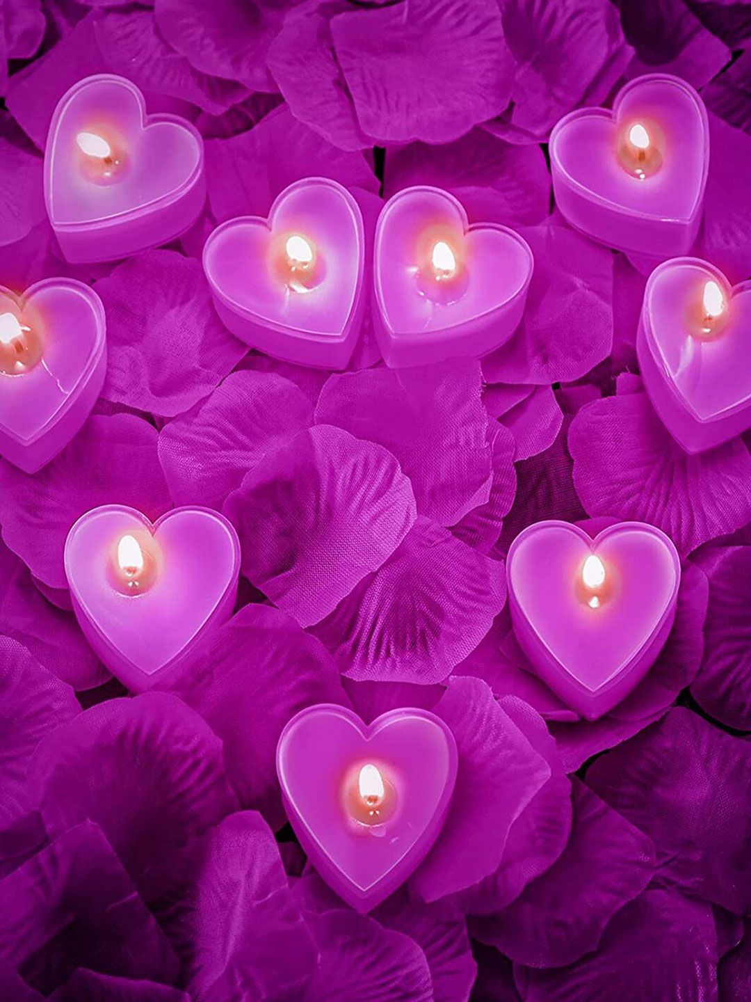 Aromatic Fables 12 Pieces Purple Valentine's Scented Tealight Candles-image-45