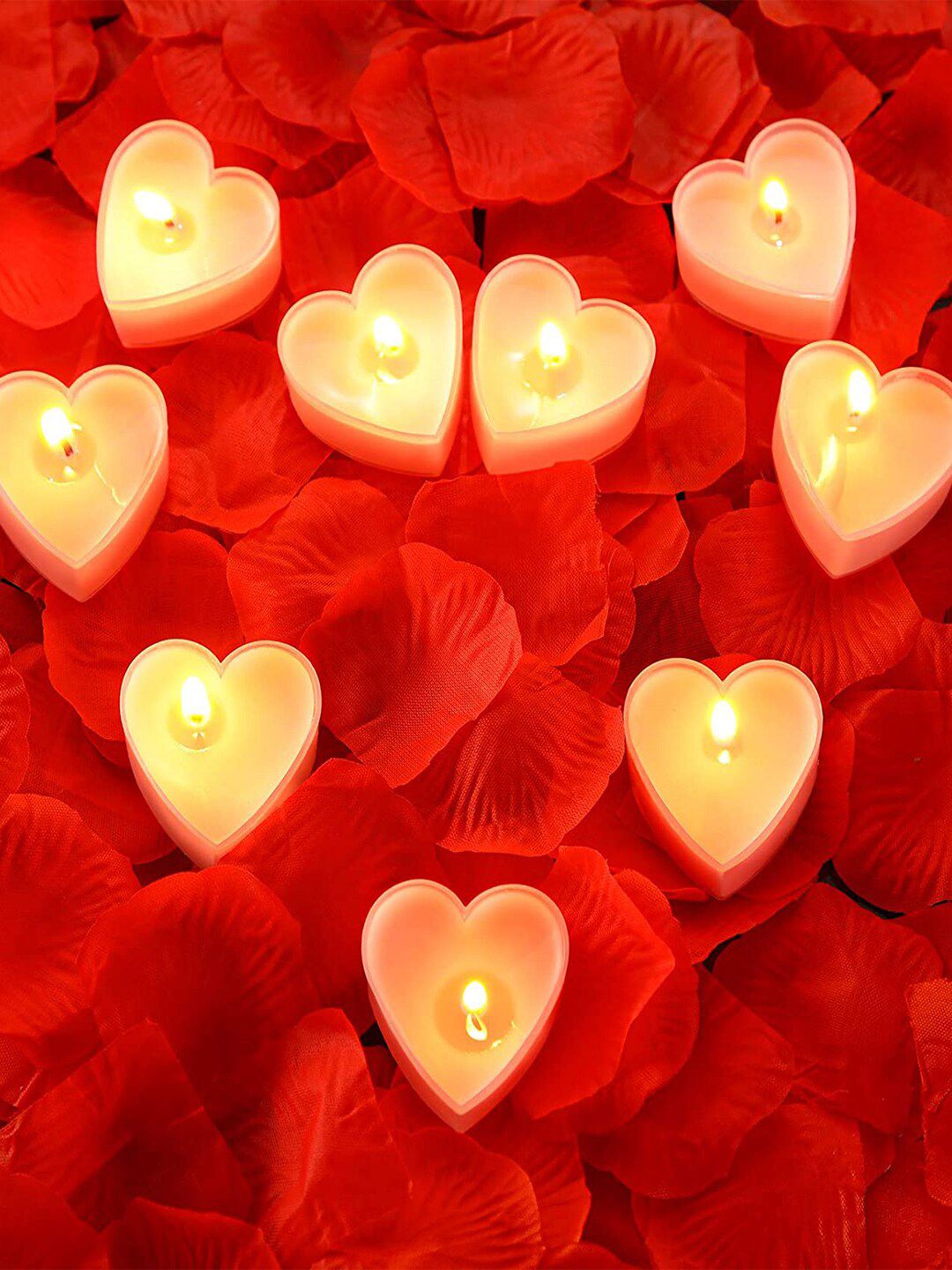 Aromatic Fables 12 Pieces White Heart Shaped Jasmine Serenade Tealight Candles-picture-39