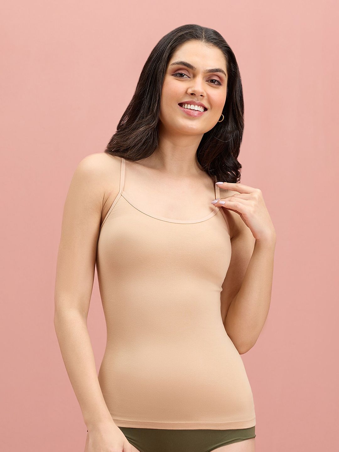 Nykd Shoulder Strap Non Padded Cotton Camisole-picture-16
