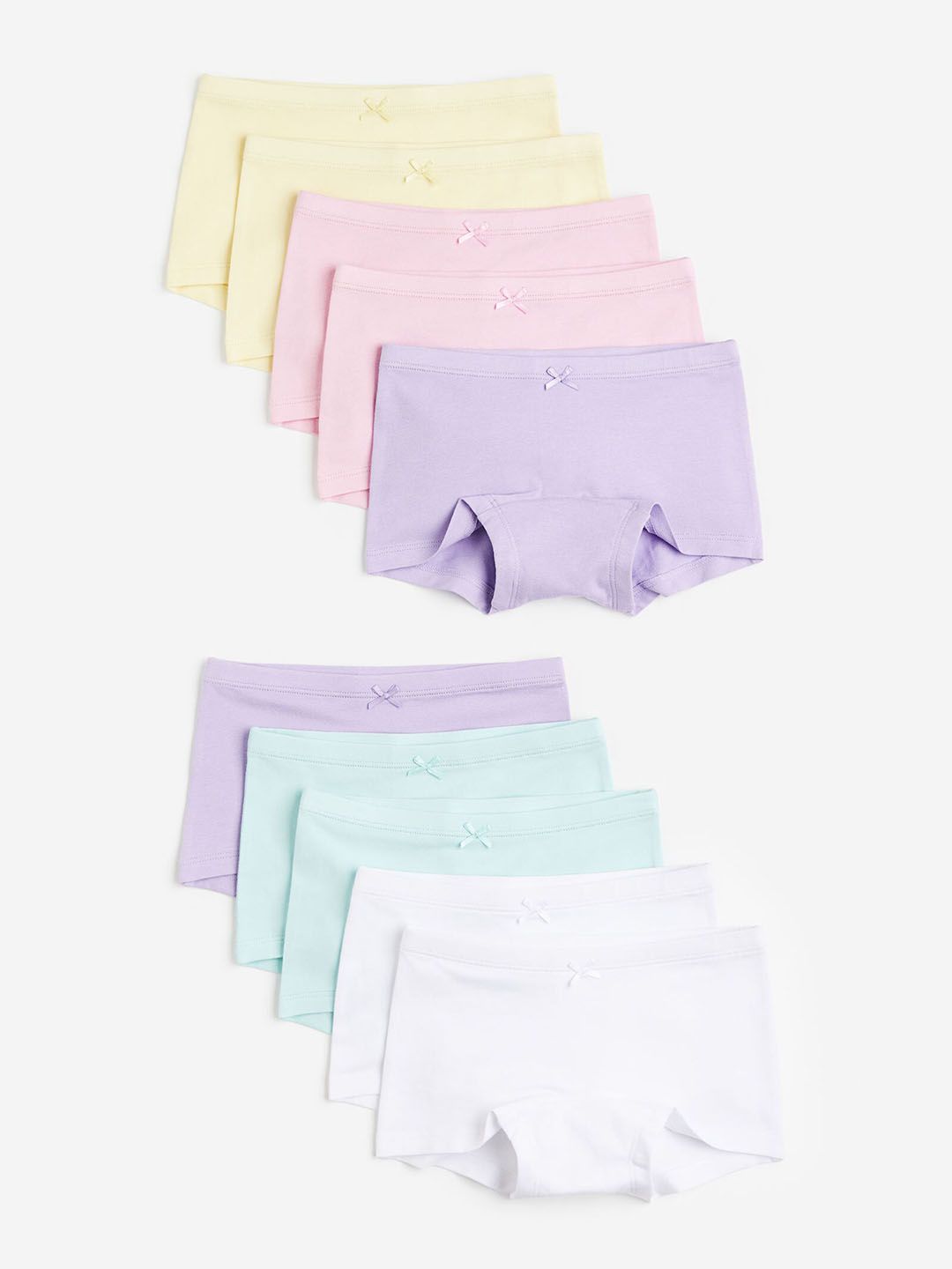 H&M Girls 10-Pack Cotton Boxer Briefs