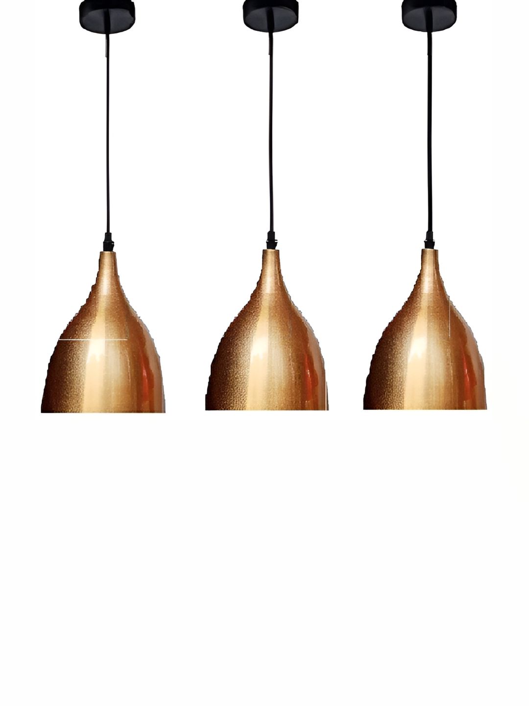 Areezo Gold Toned 3 Pieces Bell Ceiling Lamps-picture-43