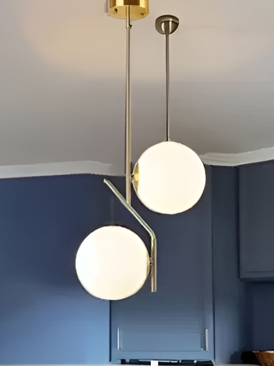 Areezo Gold Toned Spherical Glass Ceiling Lamp-picture-57