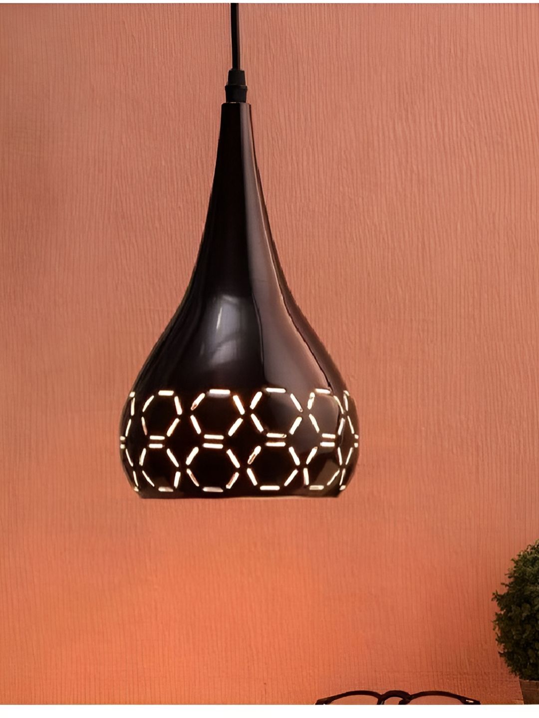 Areezo Black Textured Ceiling Lamp-image-3