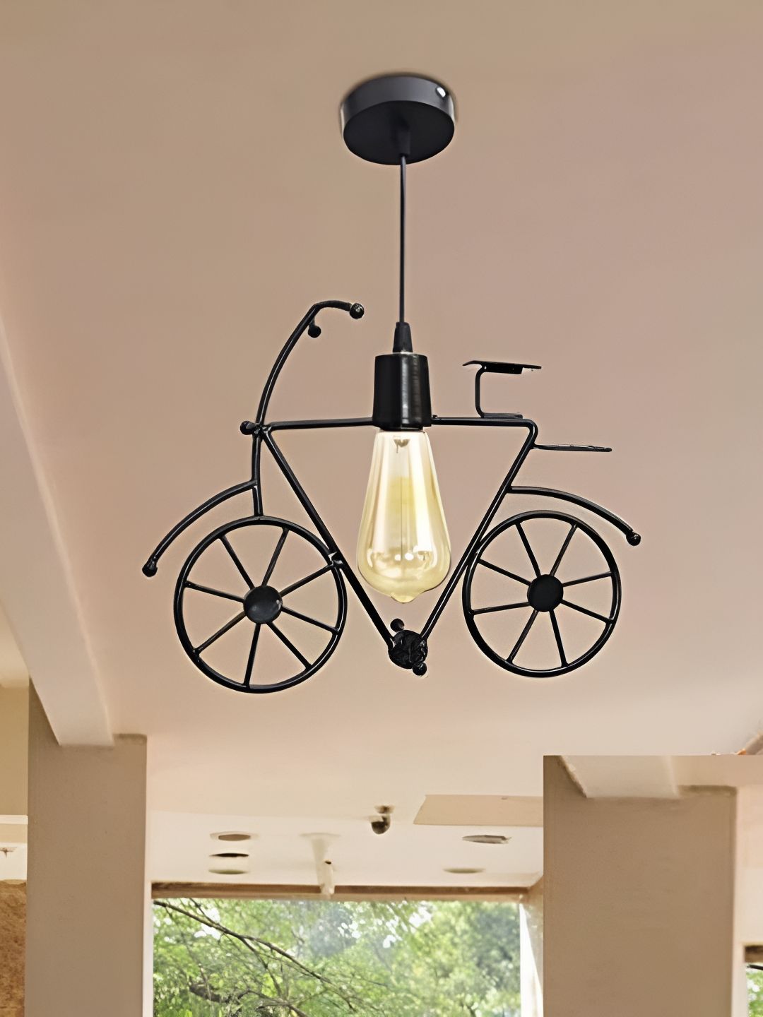 Areezo Black Contemporary Metal Ceiling Lamp-image-24