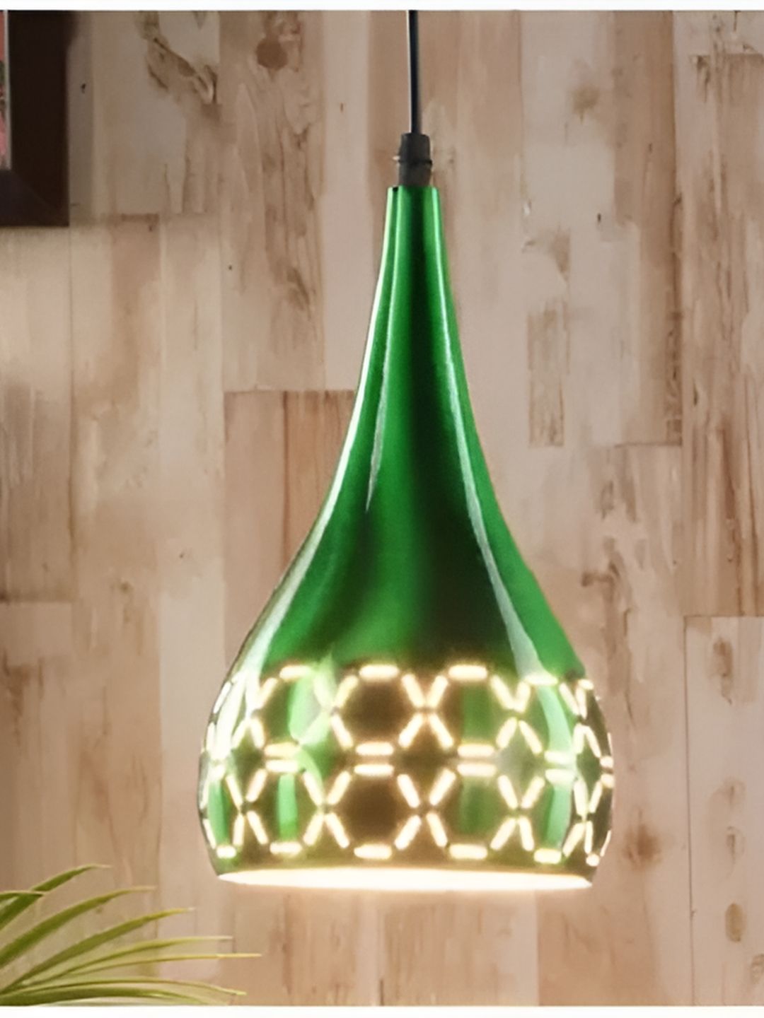Areezo Green Contemporary Metal Ceiling Lamp-image-4
