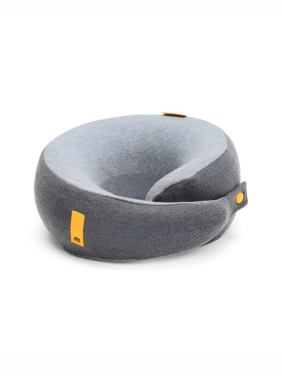 MOKOBARA Grey Memory Foam Filled Cotton Breathable Travel Pillow-image-32