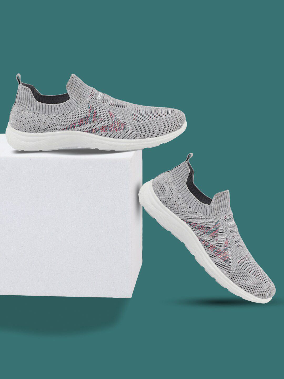 WELCOME Women Textured Mesh Slip-On Sneakers-picture-23