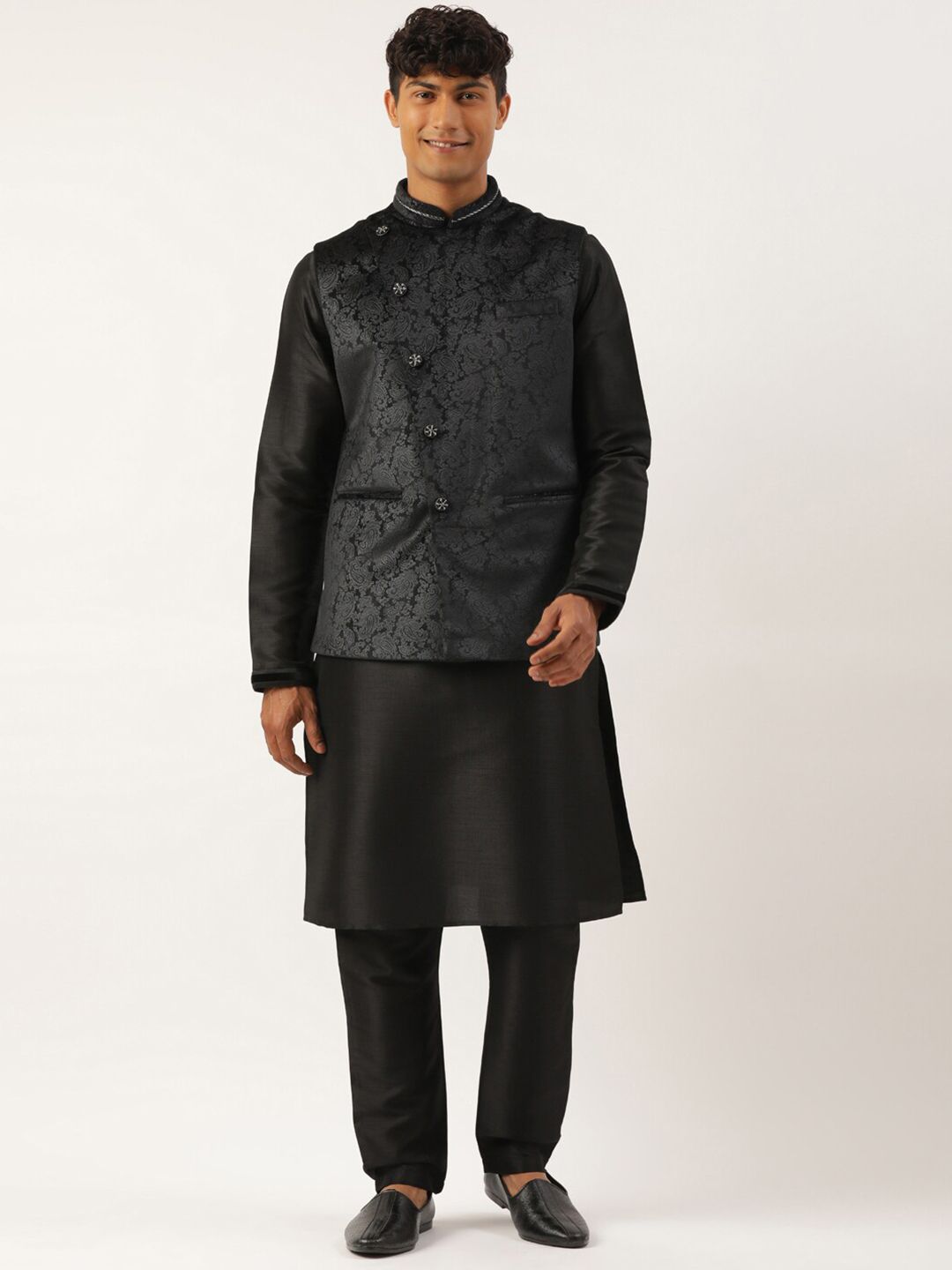 TheEthnic.Co Printed Nehru Jacket-picture-50