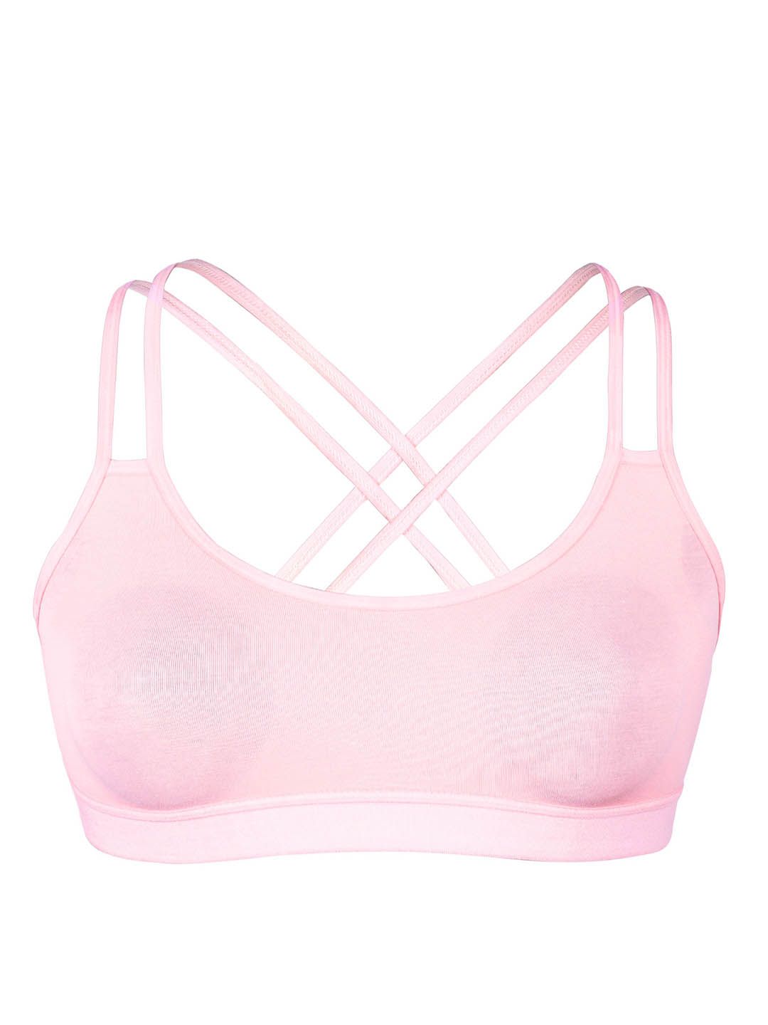 DChica Girls Full Coverage Removable Padding Cotton Workout Bra With All Day Comfort-image-21
