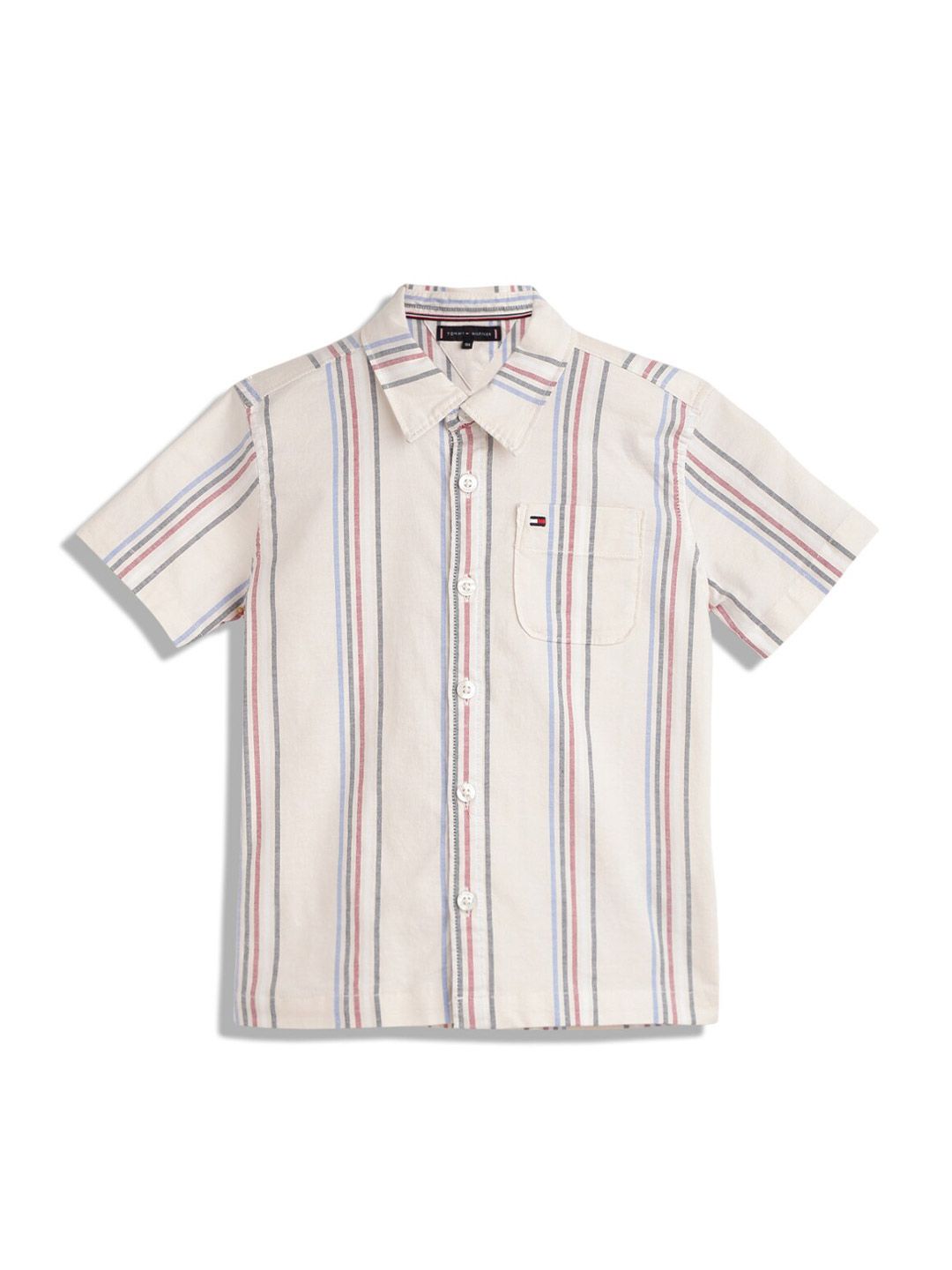 Tommy Hilfiger Boys Striped Cotton Regular Fit Opaque Casual Shirt-picture-29
