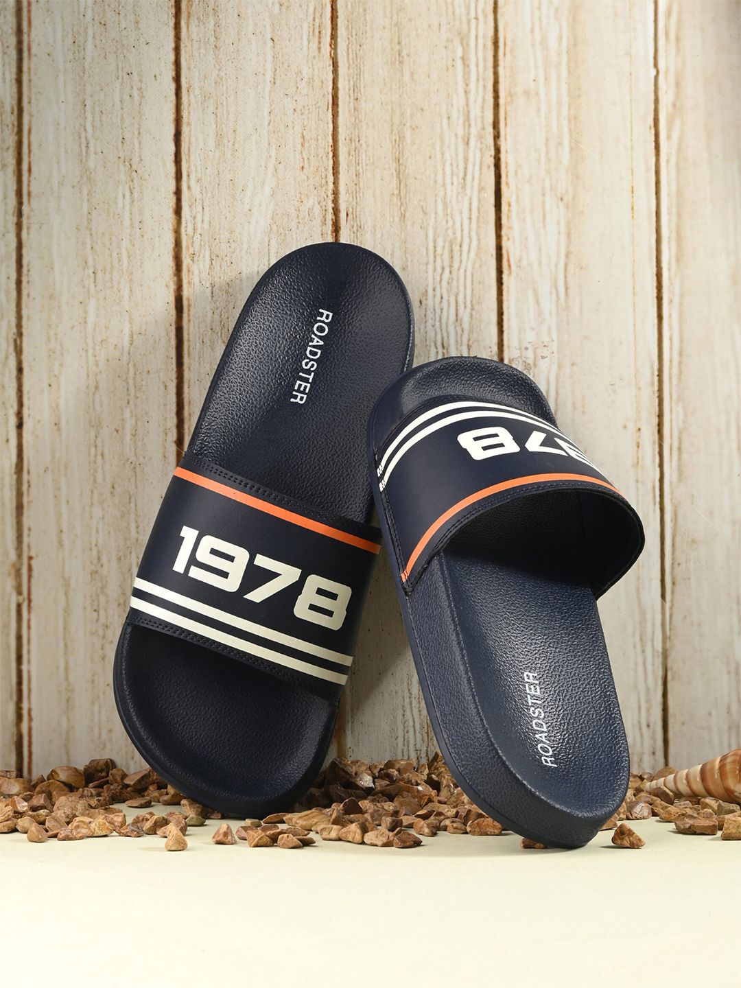 Roadster The Lifestyle Co. Men Typography Printed Sliders-picture-18