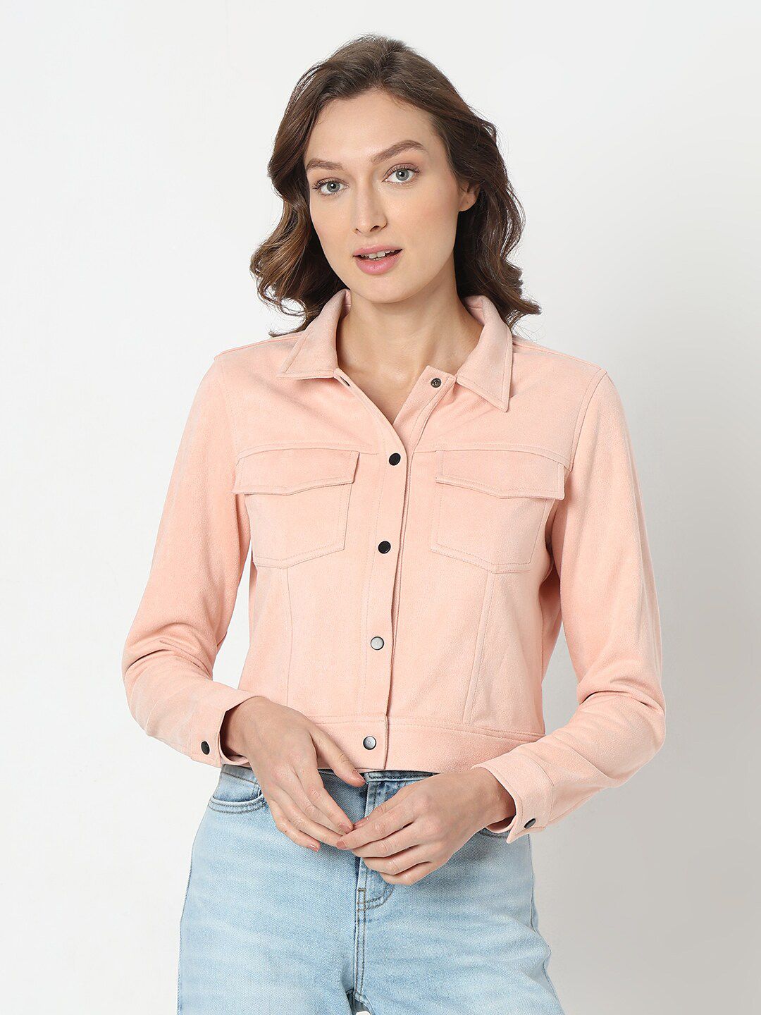 Vero Moda Spread Collar Lightweight Crop Tailored Jacket-picture-21