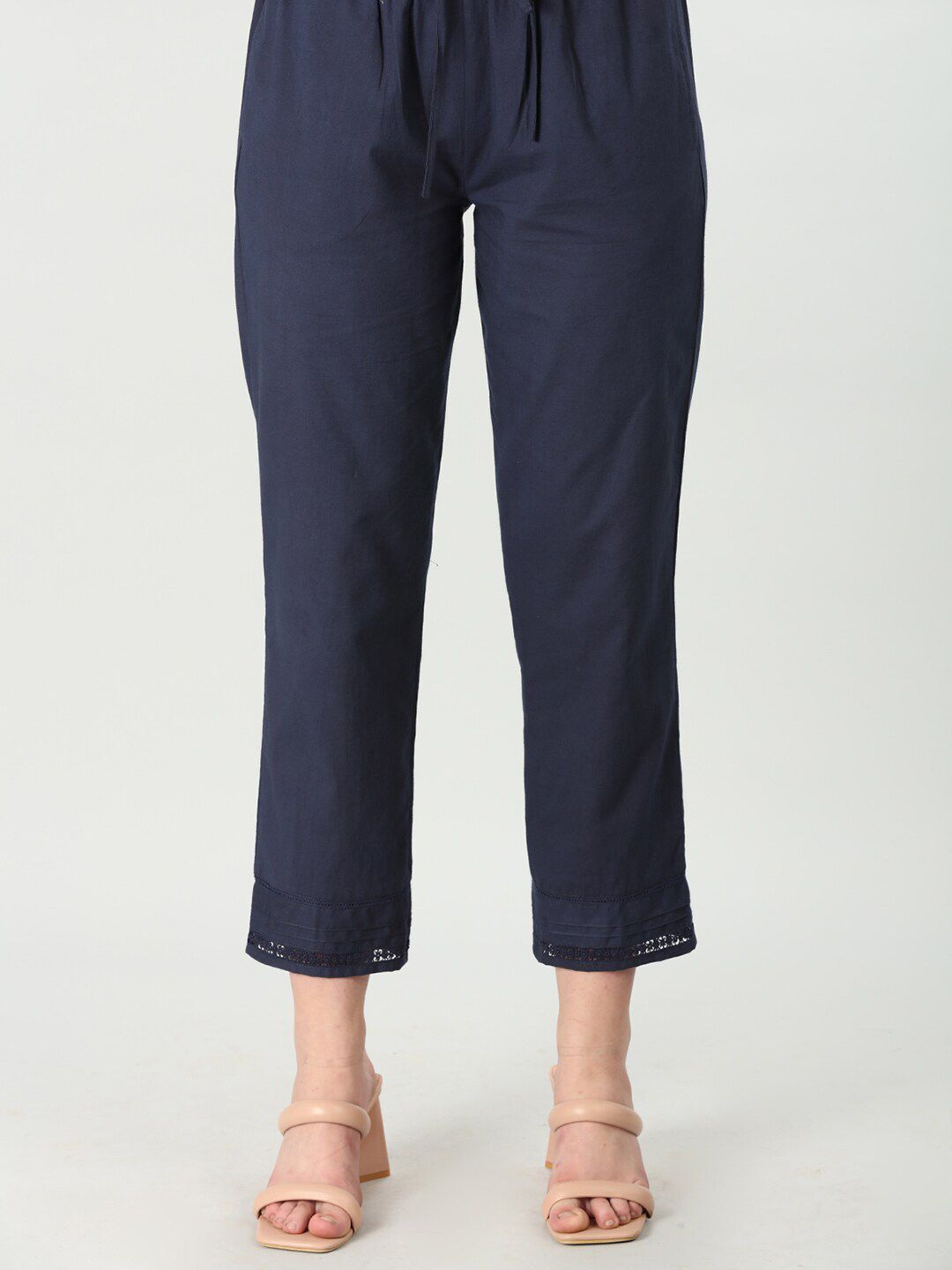 Mustard Women Mid Rise Ethnic Trousers-picture-18