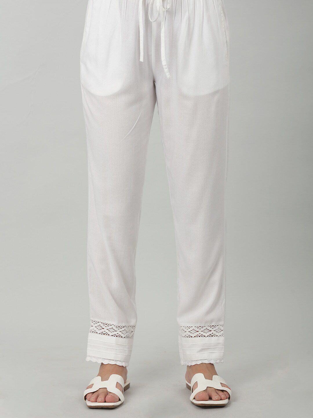 Mustard Women Mid-Rise Ethnic Trouser-image-19