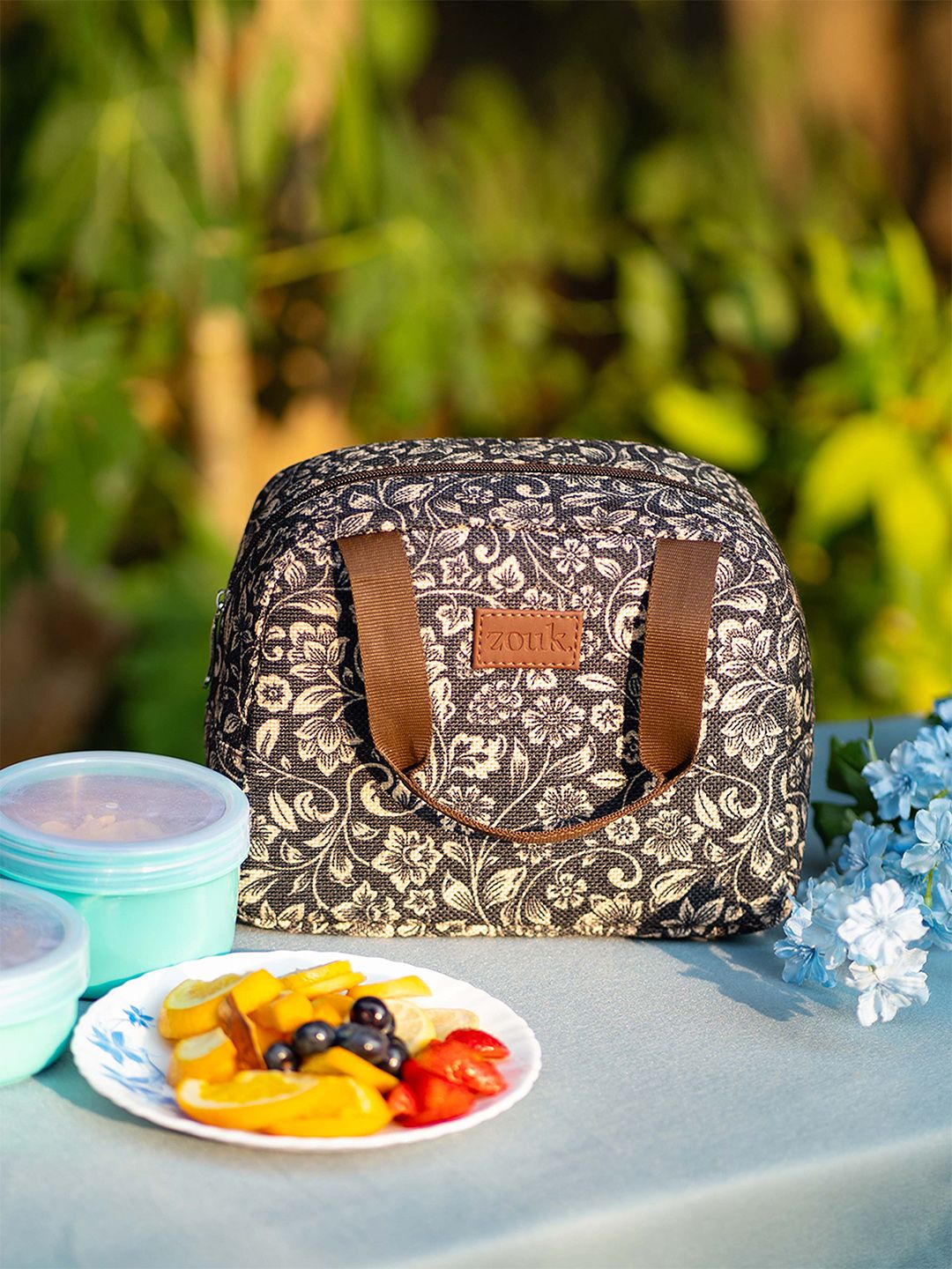 ZOUK Women Printed Insulated Lunch Bag-image-29