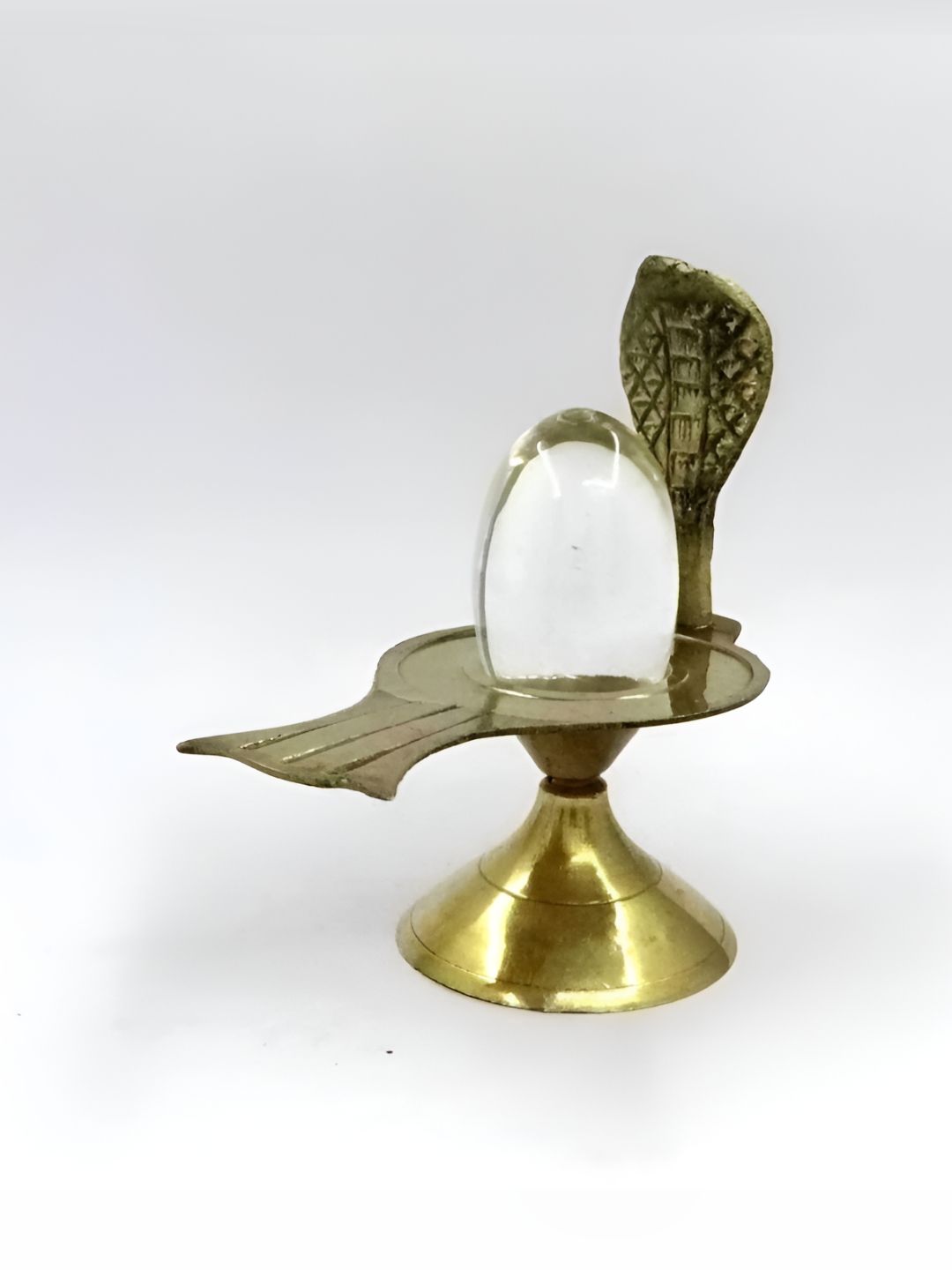 Navyaksh Transparent Crystal Sphatik Lingam Showpiece-picture-35