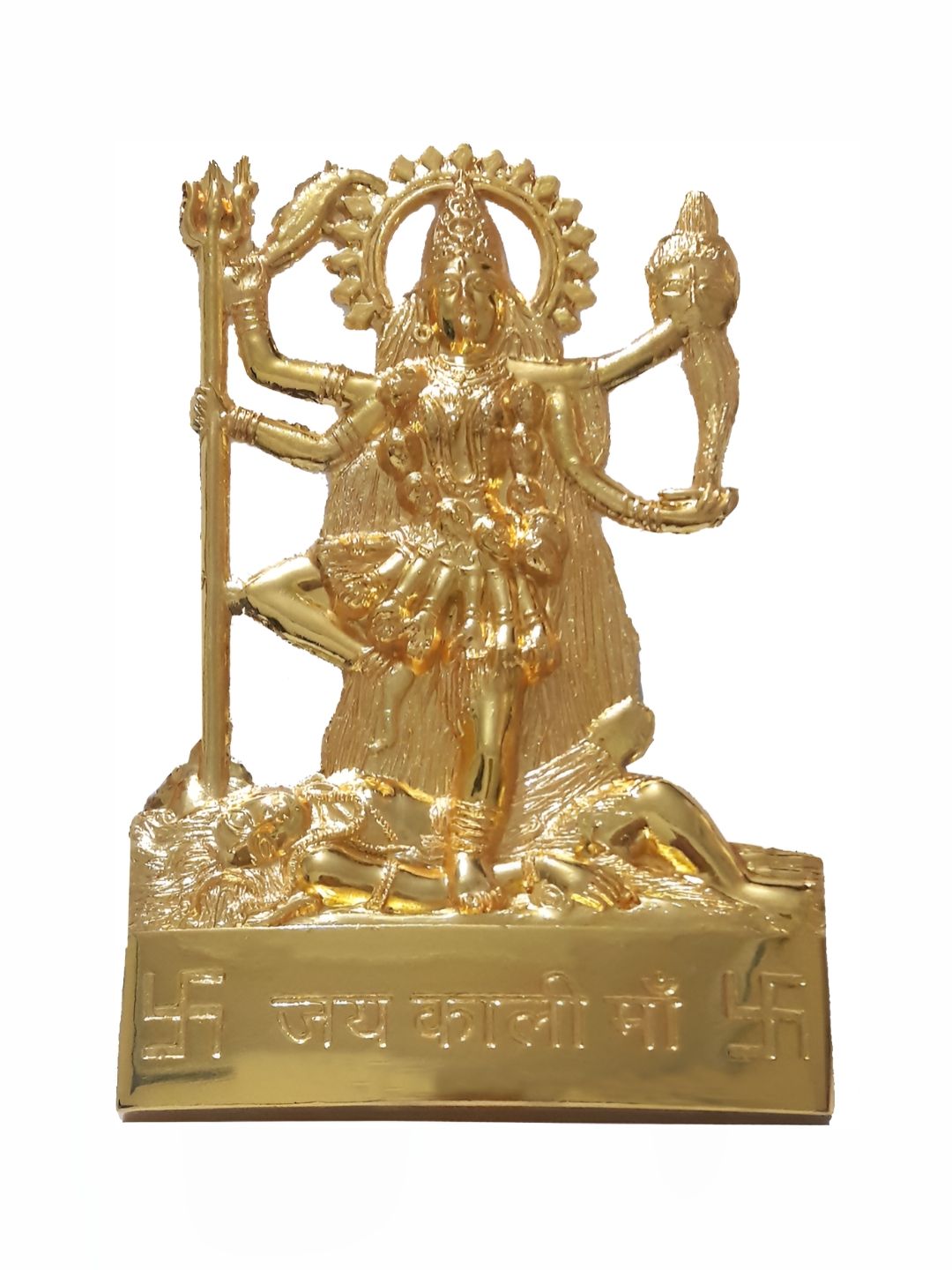 Navyaksh Gold Toned Brass Kali Mata Showpiece-picture-42