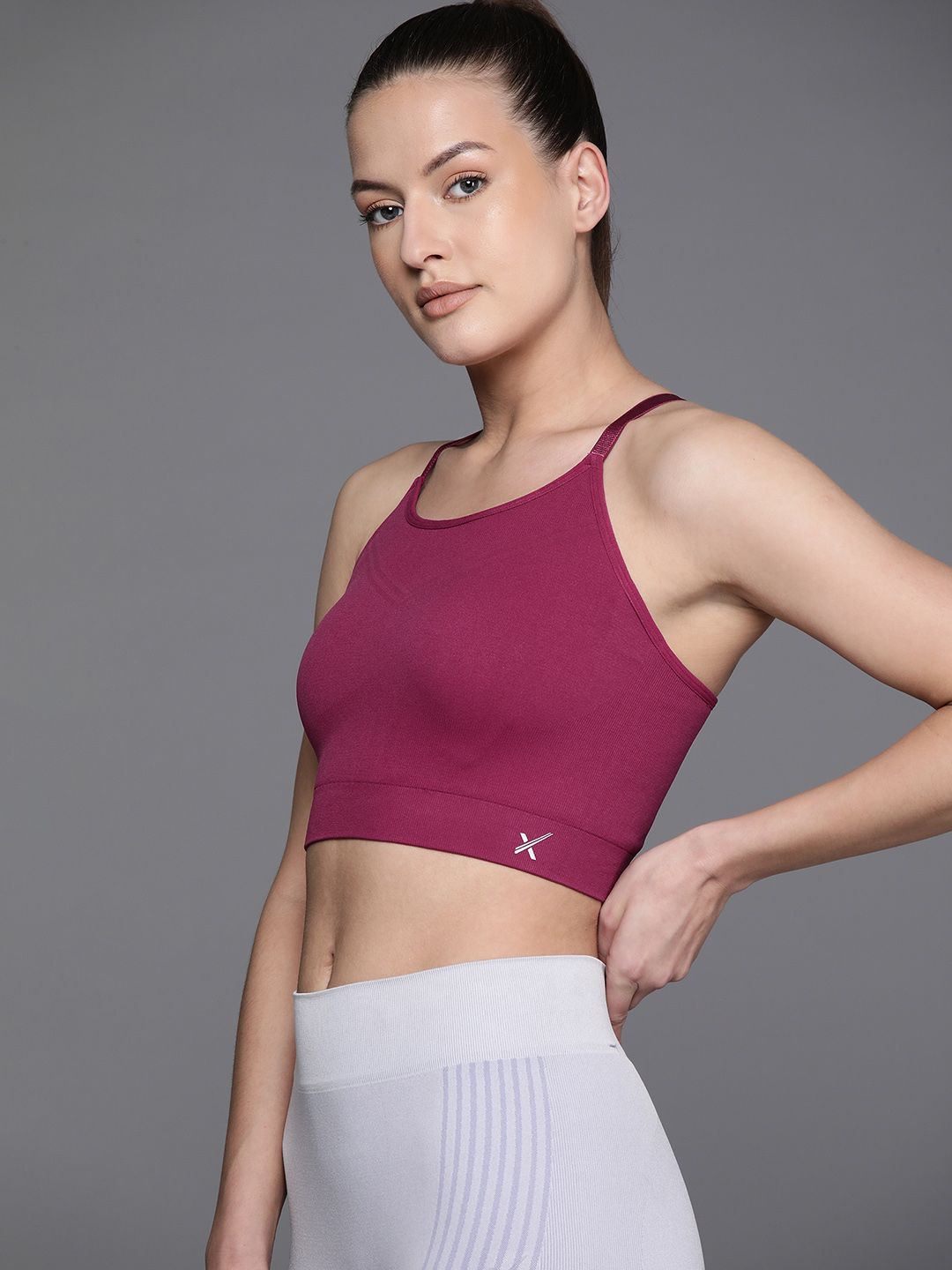 HRX by Hrithik Roshan Solid Anti Microbial Rapid-Dry Seamless Bra - Full Coverage Lightly Padded-picture-22