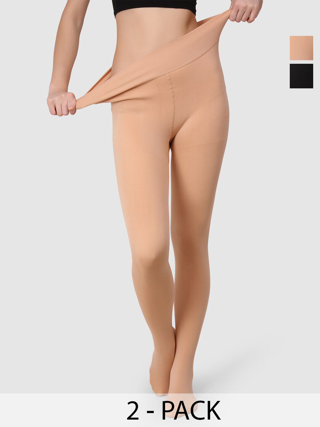 BRACHY Women Pack Of 2 Wool Thermal Stockings-picture-7