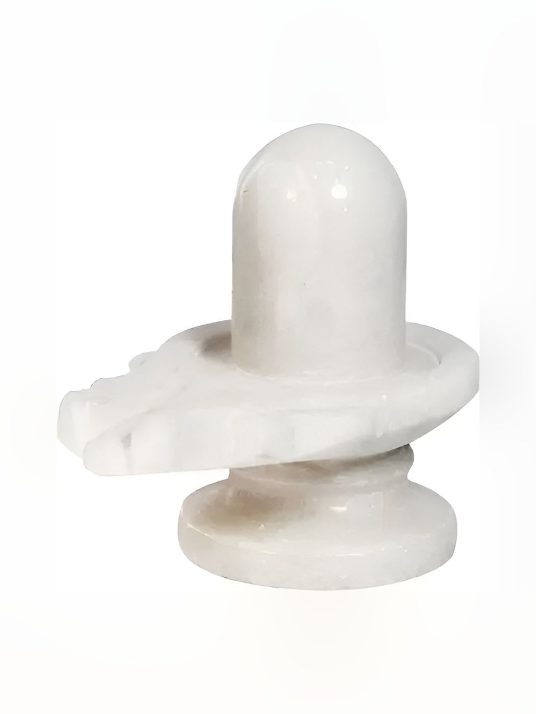 Navyaksh White Marble Shivling Lord Shiva Lingam Showpiece-picture-22
