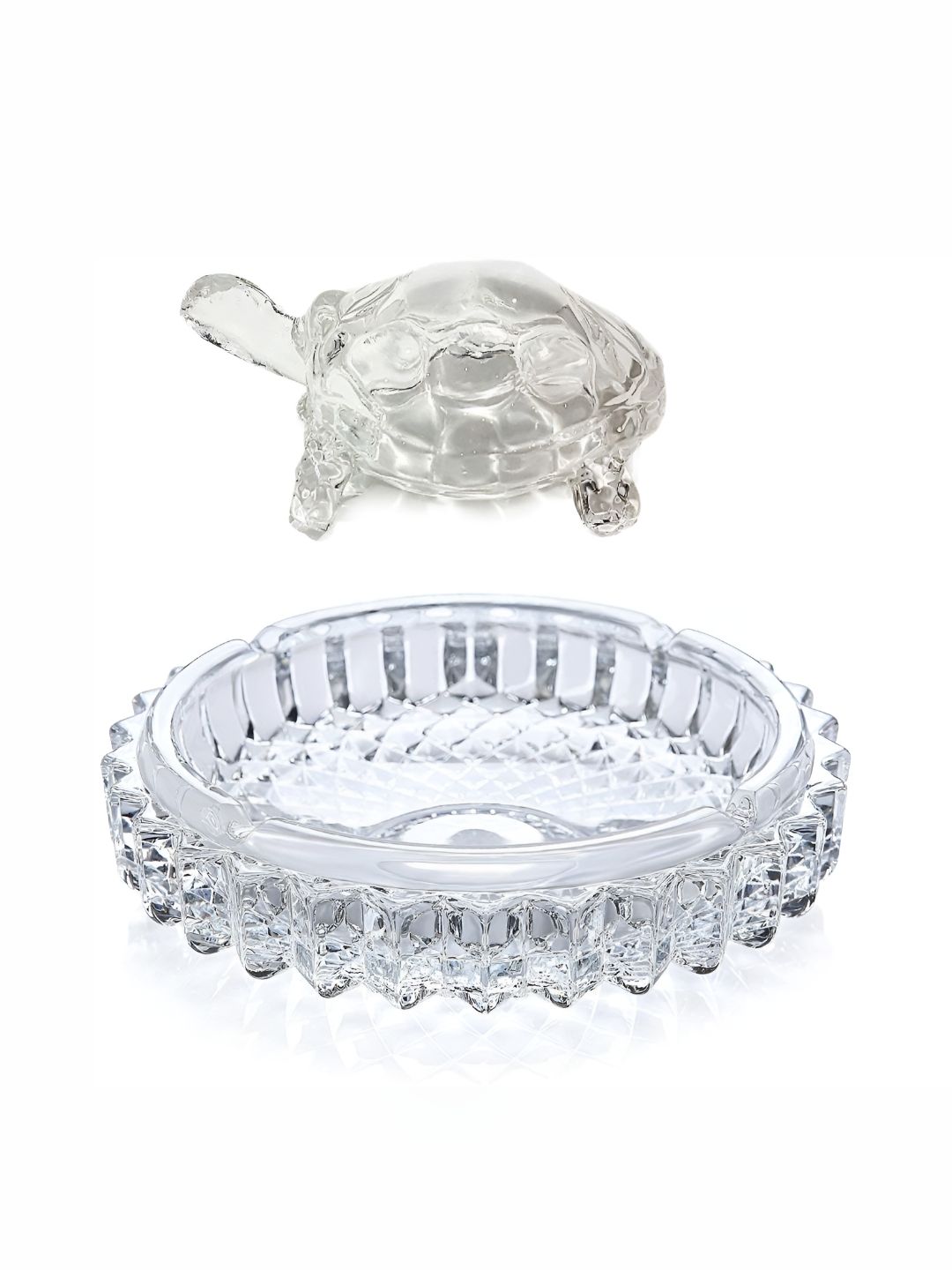 Navyaksh Transparent Feng Shui Crystal Turtle Tortoise Showpiece-picture-25