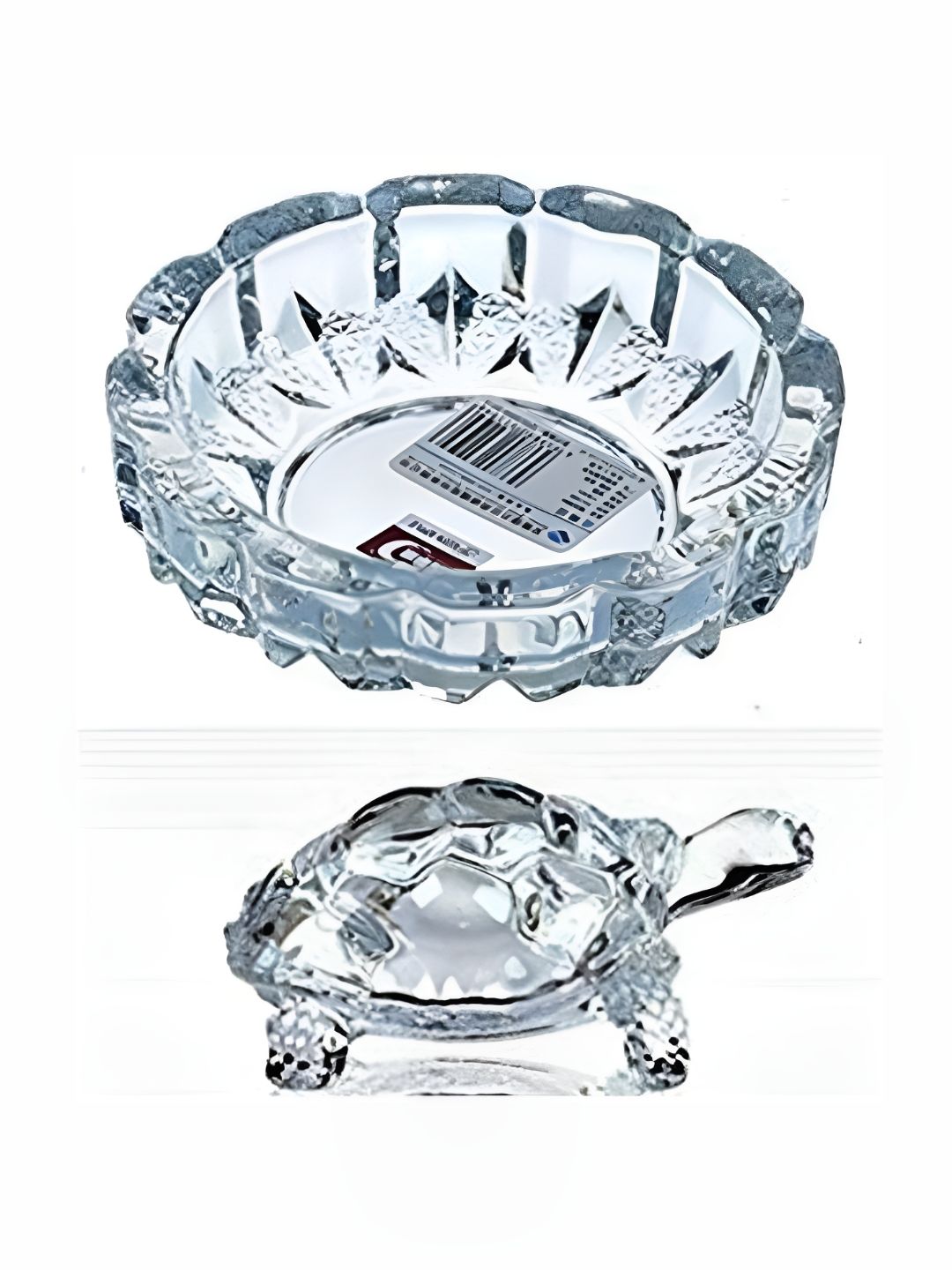 Navyaksh Transparent Feng Shui Tortoise With Plate Showpiece Showpiece-picture-23