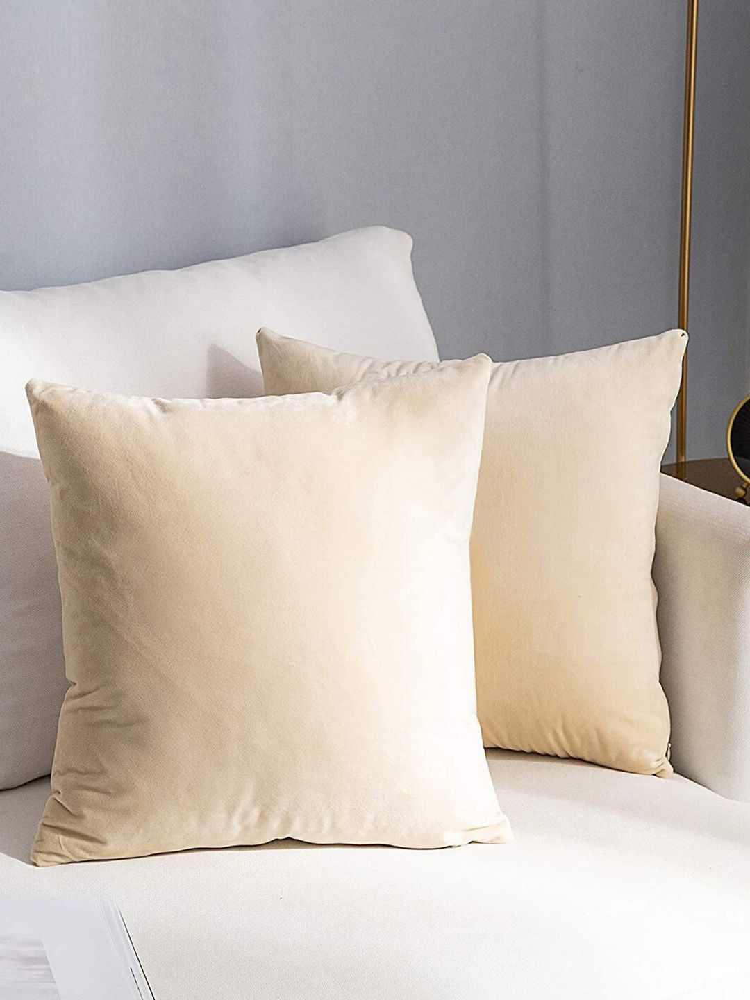 AEROHAVEN Off White 2 Pcs Reversible Square Cushion Covers-picture-49