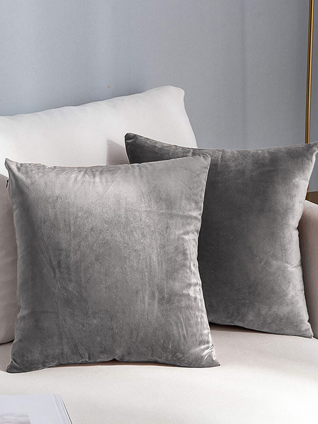 AEROHAVEN Grey 2 Pcs Reversible Square Cushion Covers-picture-32