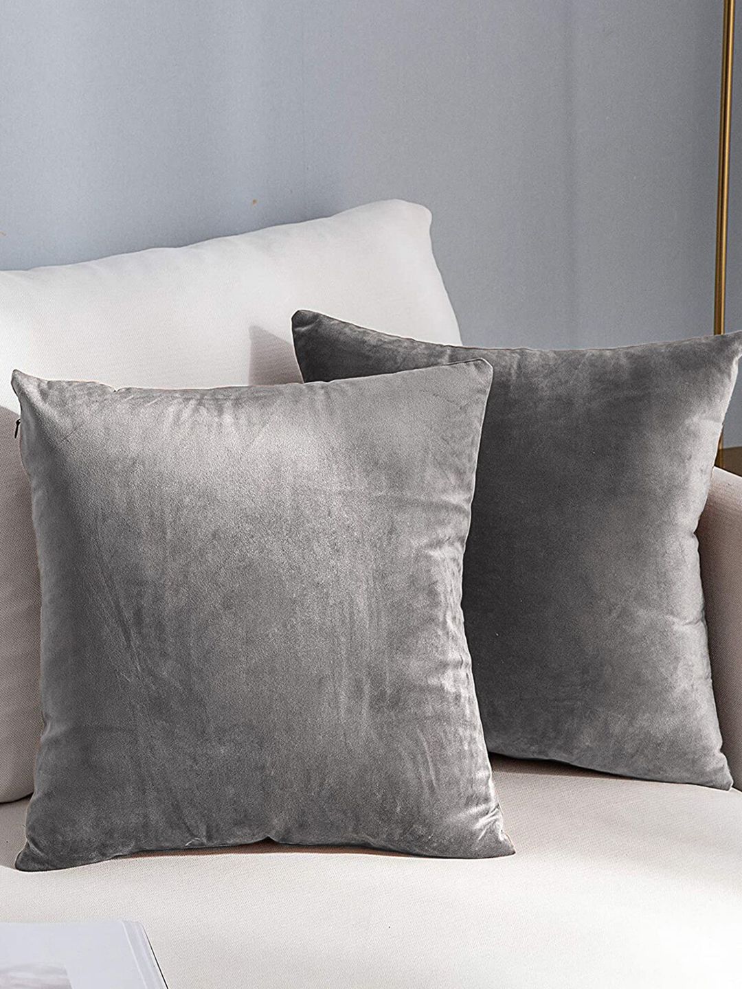 AEROHAVEN Grey 2 Pcs Reversible Square Cushion Covers-picture-36