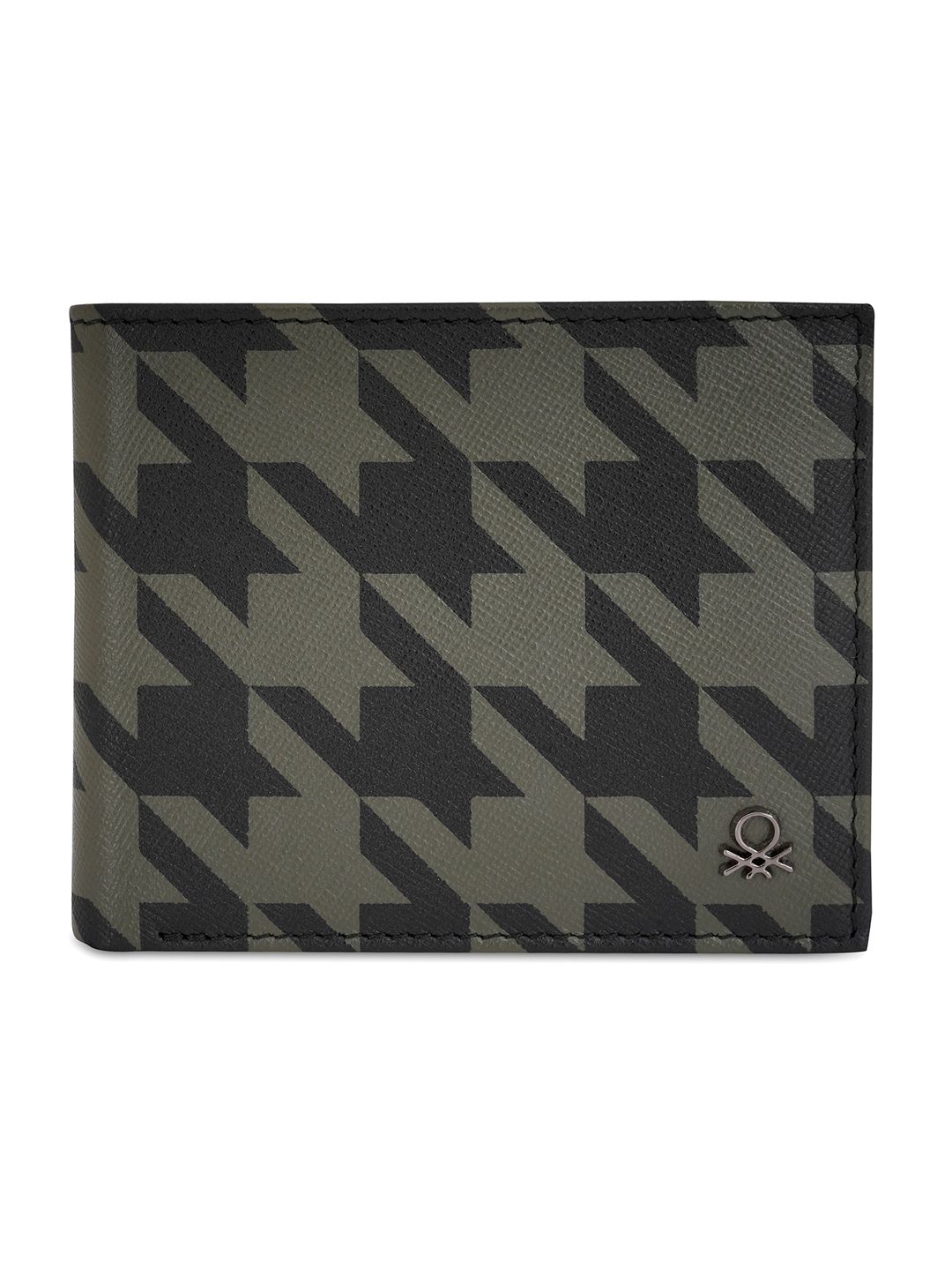 United Colors of Benetton Men Geometric Printed Leather Two Fold Wallet-picture-58
