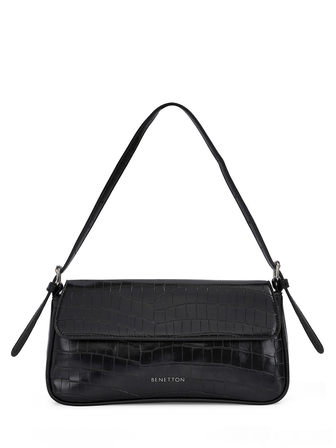 United Colors of Benetton Textured Structured Shoulder Bag-picture-10