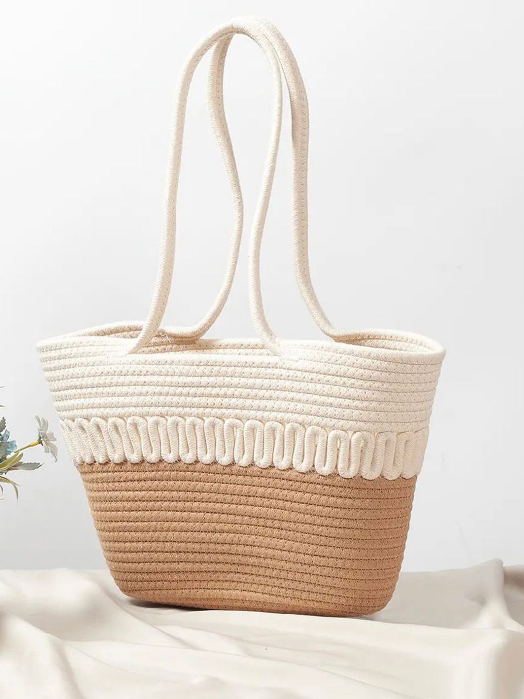 Bajo's Colourblocked Oversized Shopper Tote Bag